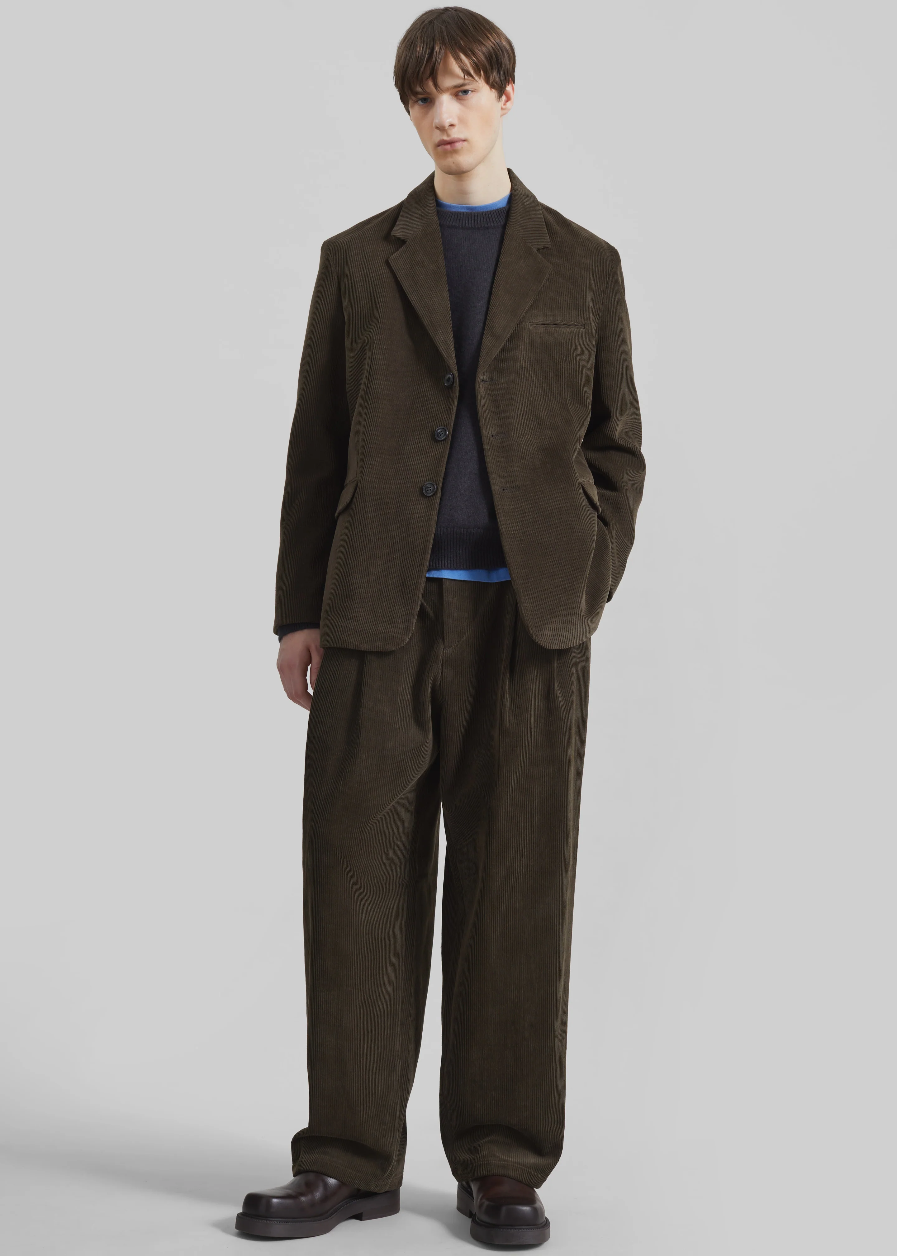 Bryant Corduroy Blazer - Brown - Image 4