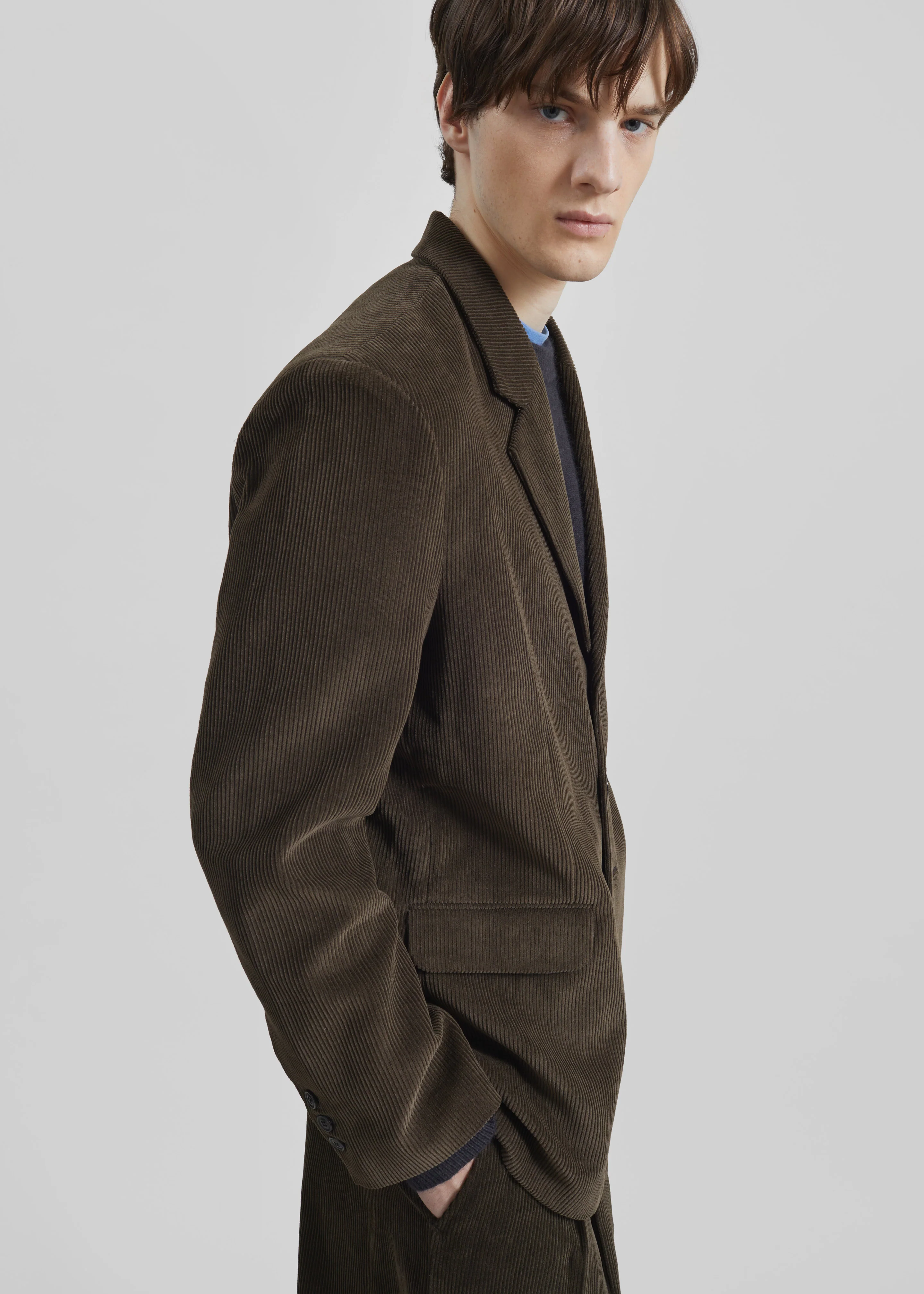 Bryant Corduroy Blazer - Brown - Image 6