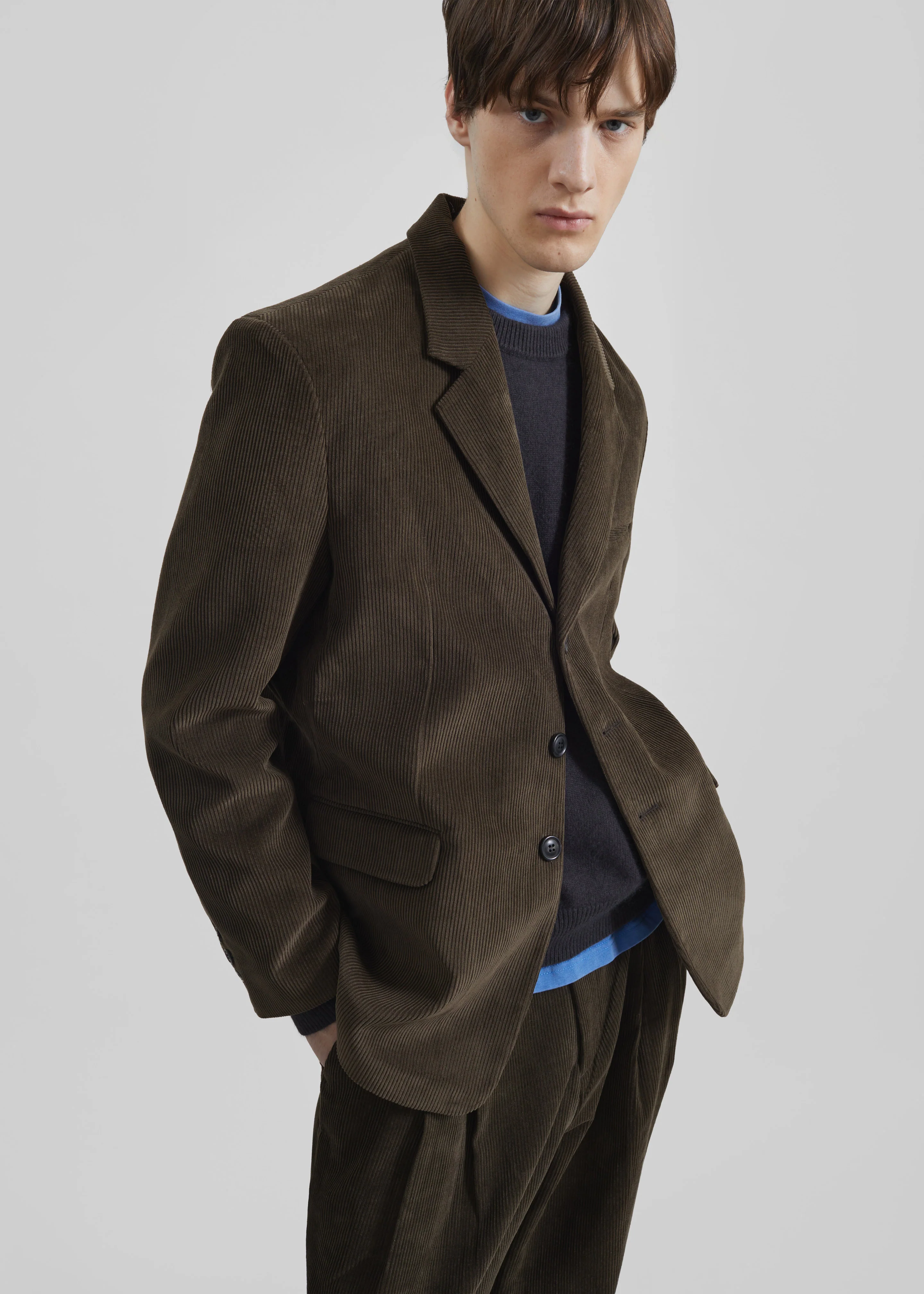 Bryant Corduroy Blazer - Brown - Image 8