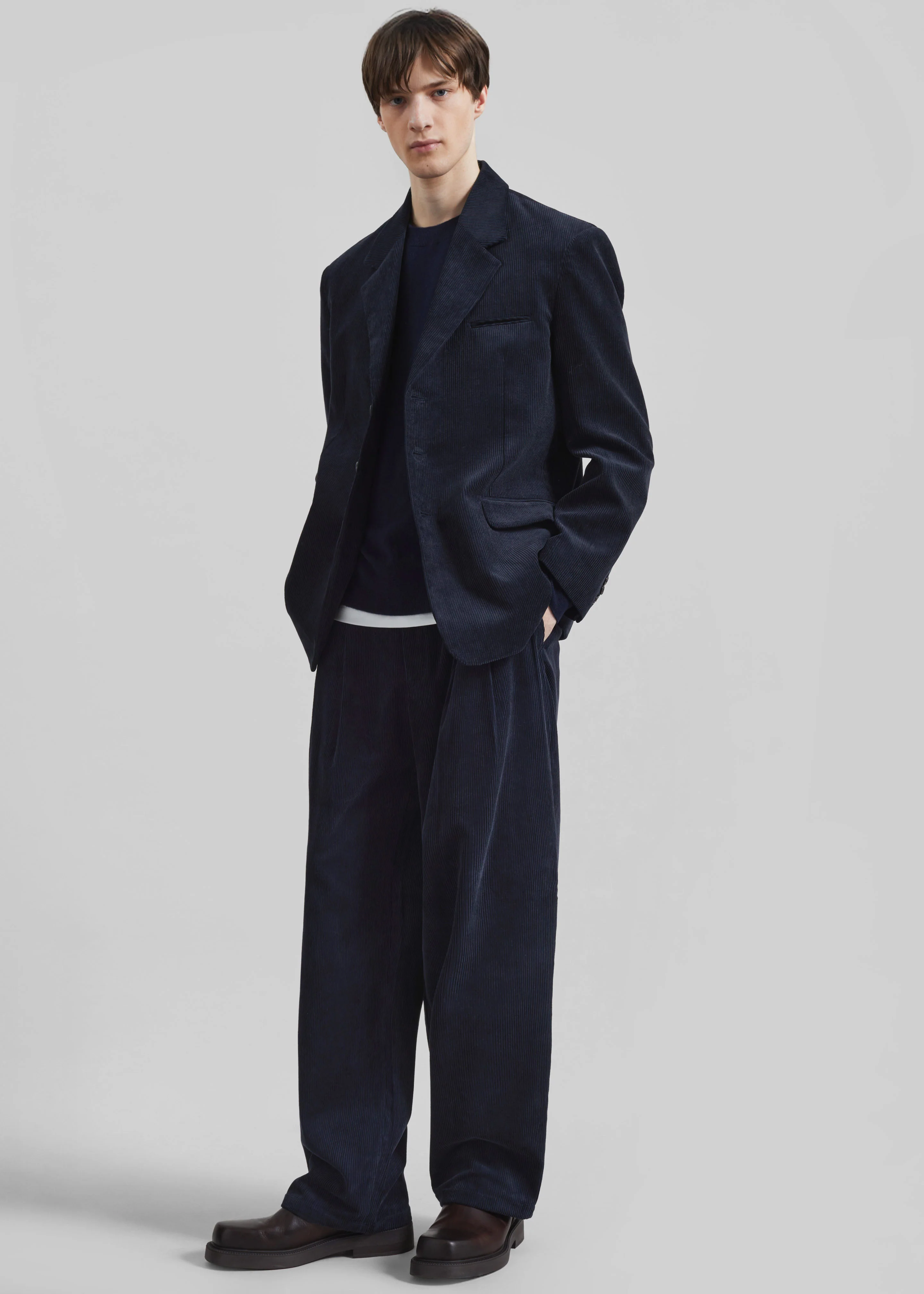 Bryant Corduroy Pants - Dark Navy - Image 7