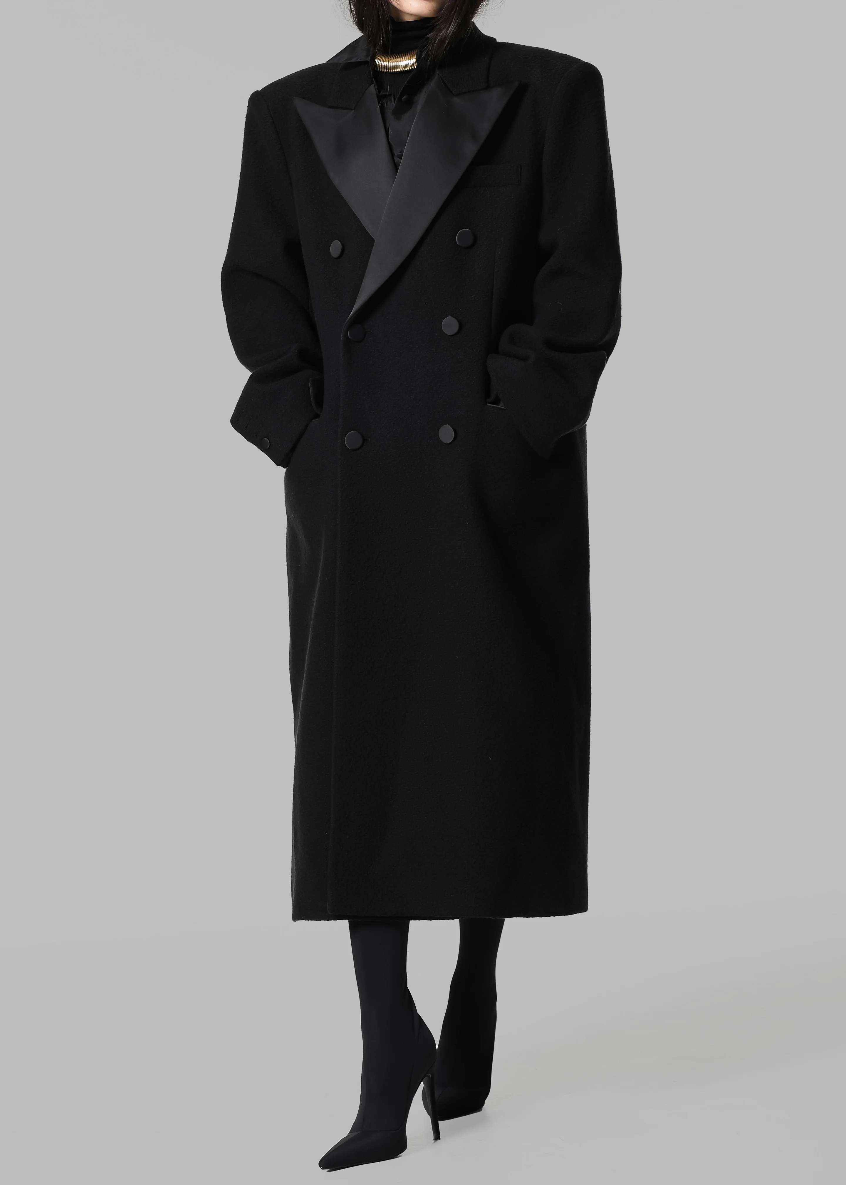 Bryce Oversized Coat - Black - Image 10
