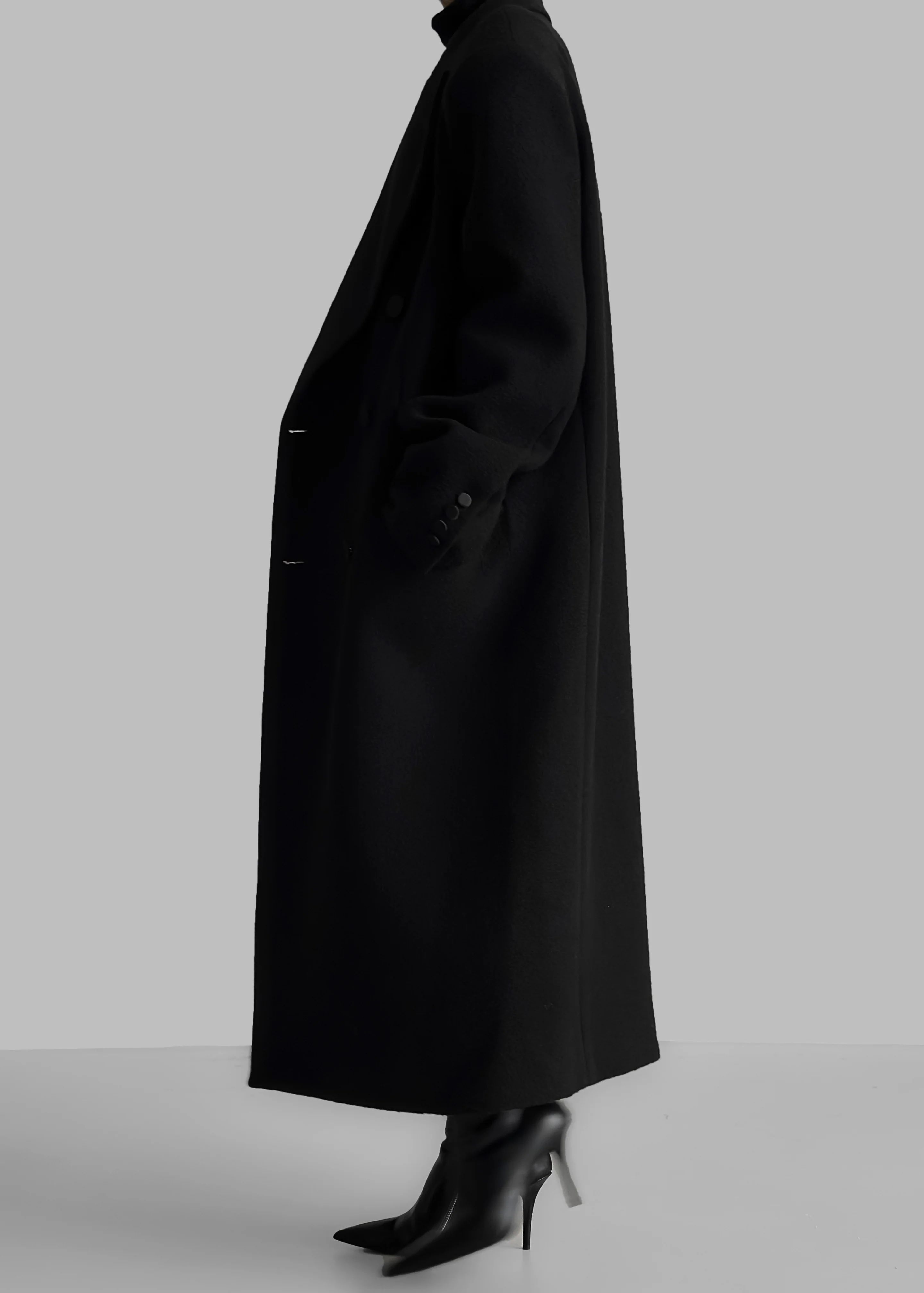 Bryce Oversized Coat - Black - Image 15