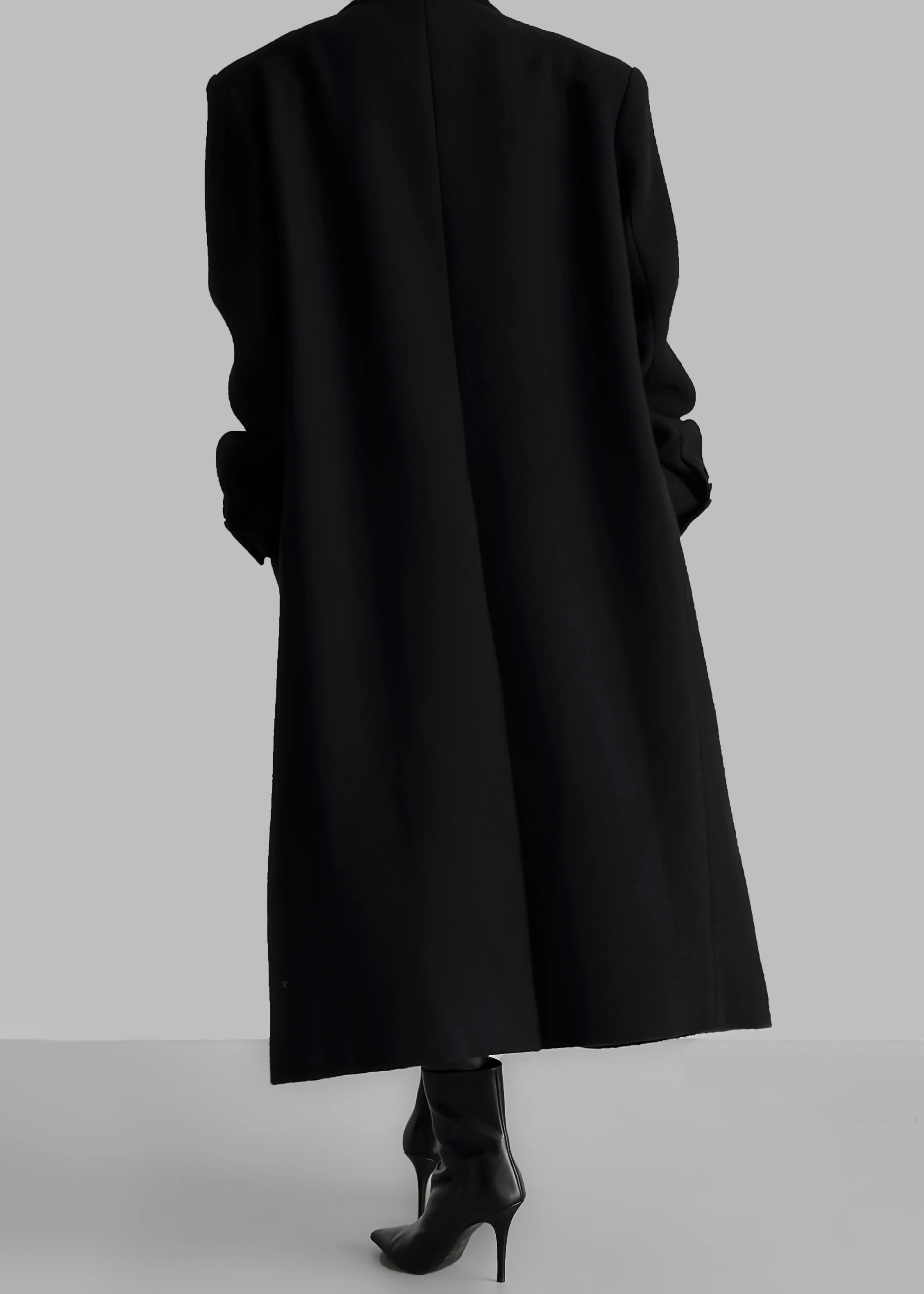 Bryce Oversized Coat - Black - Image 17