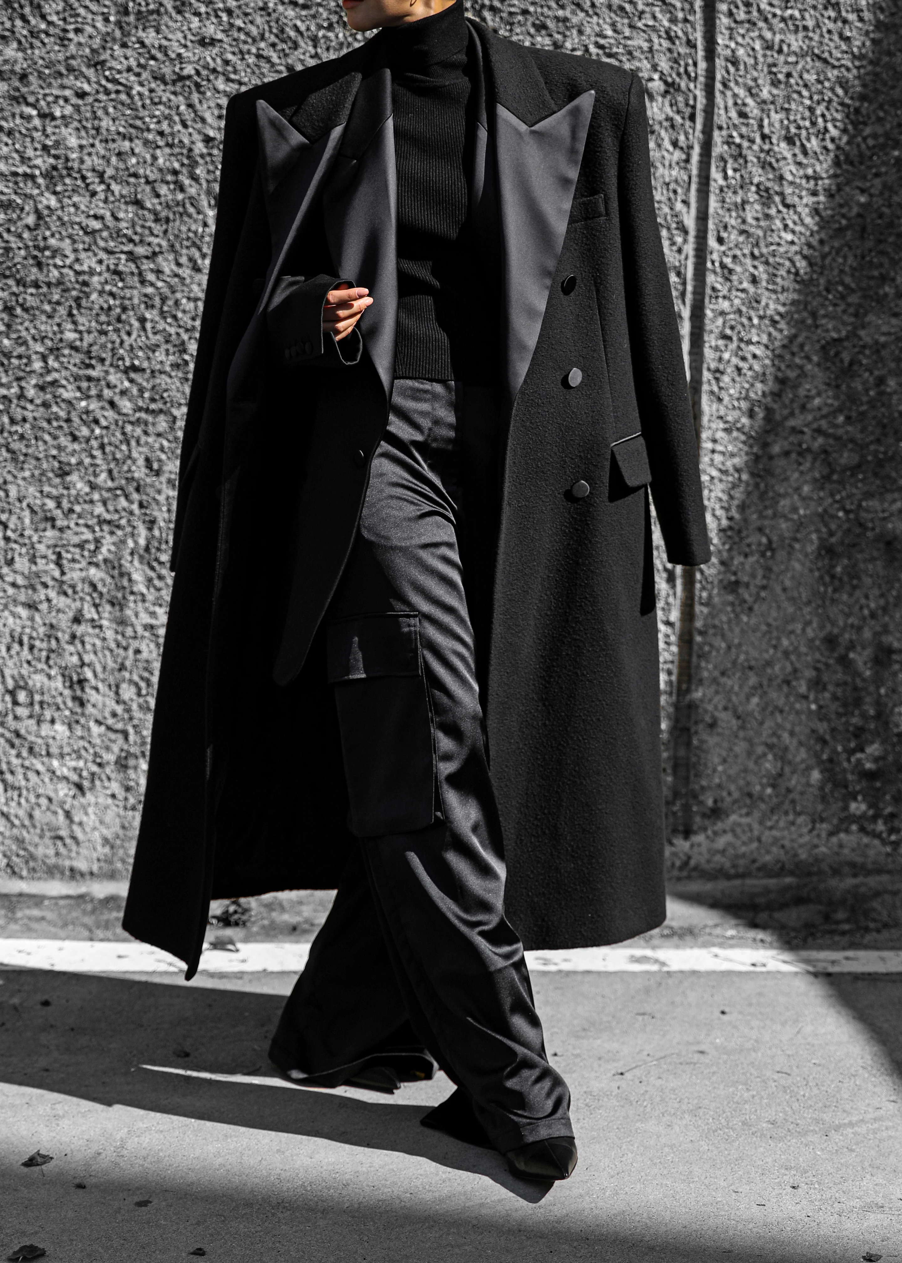 Bryce Oversized Coat - Black - Image 7