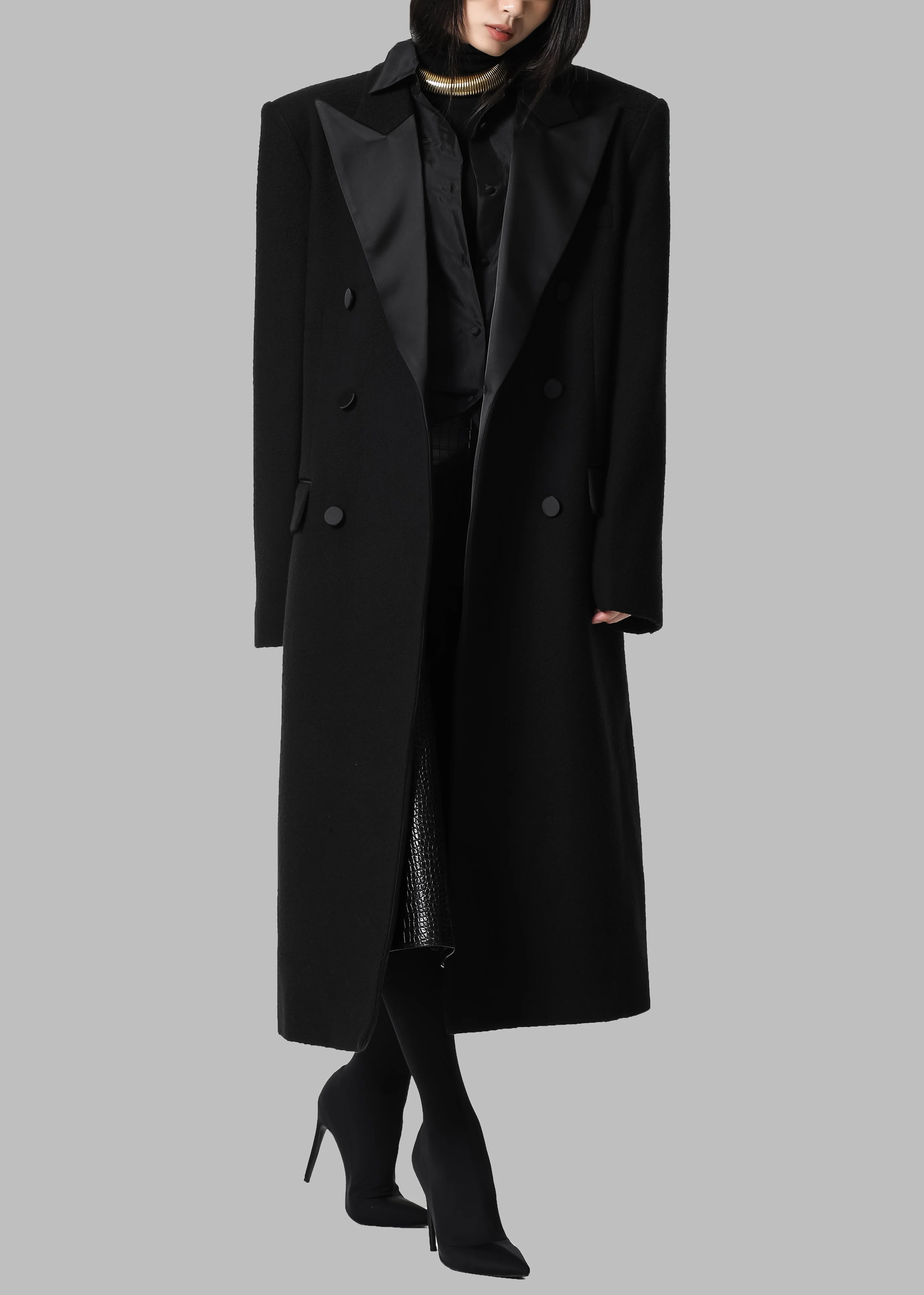 Bryce Oversized Coat - Black - Image 8