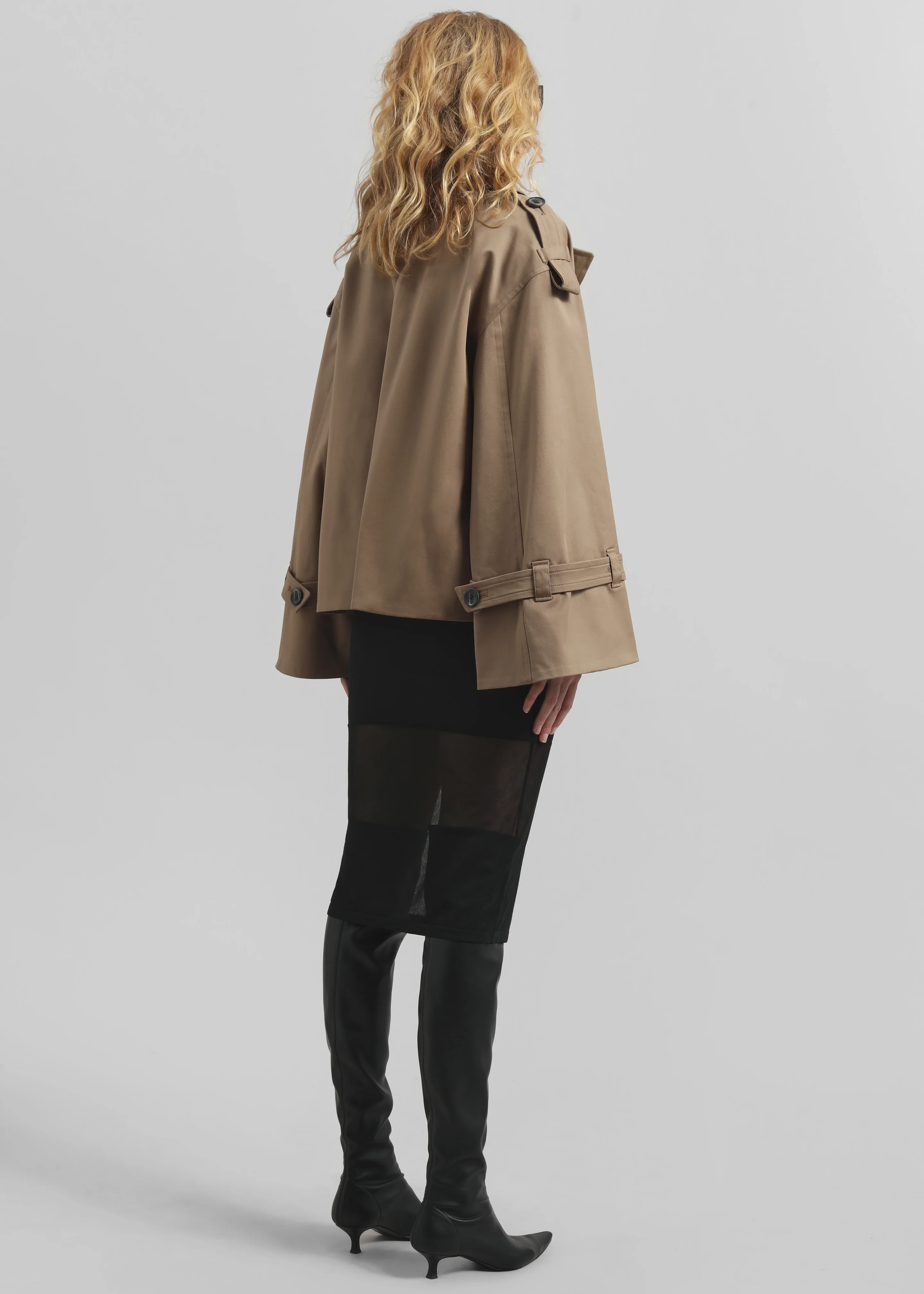 By Malene Birger Alisandra Trench Jacket - Fosil - Image 7