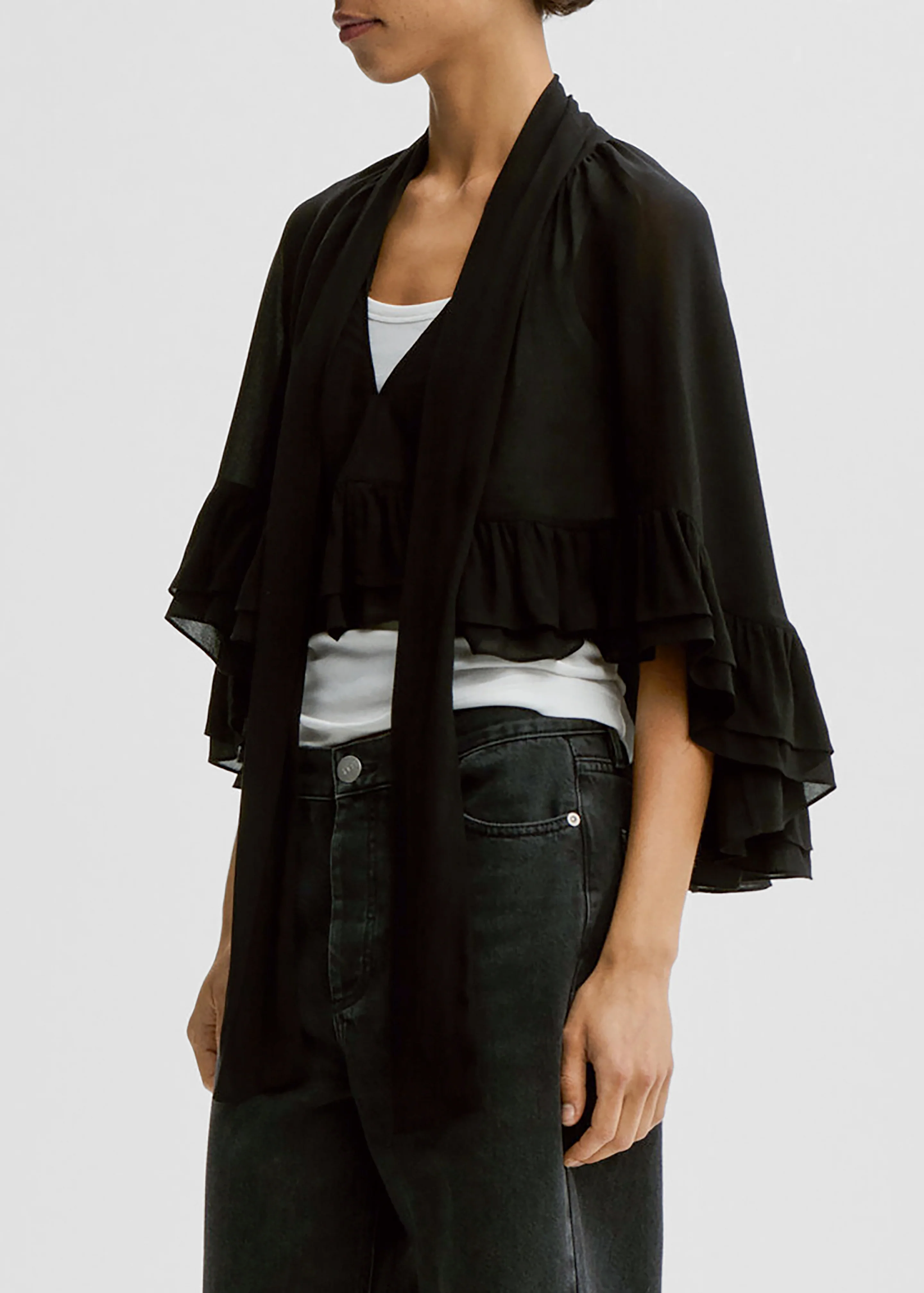 By Malene Birger Cedi Cape - Black - Image 2