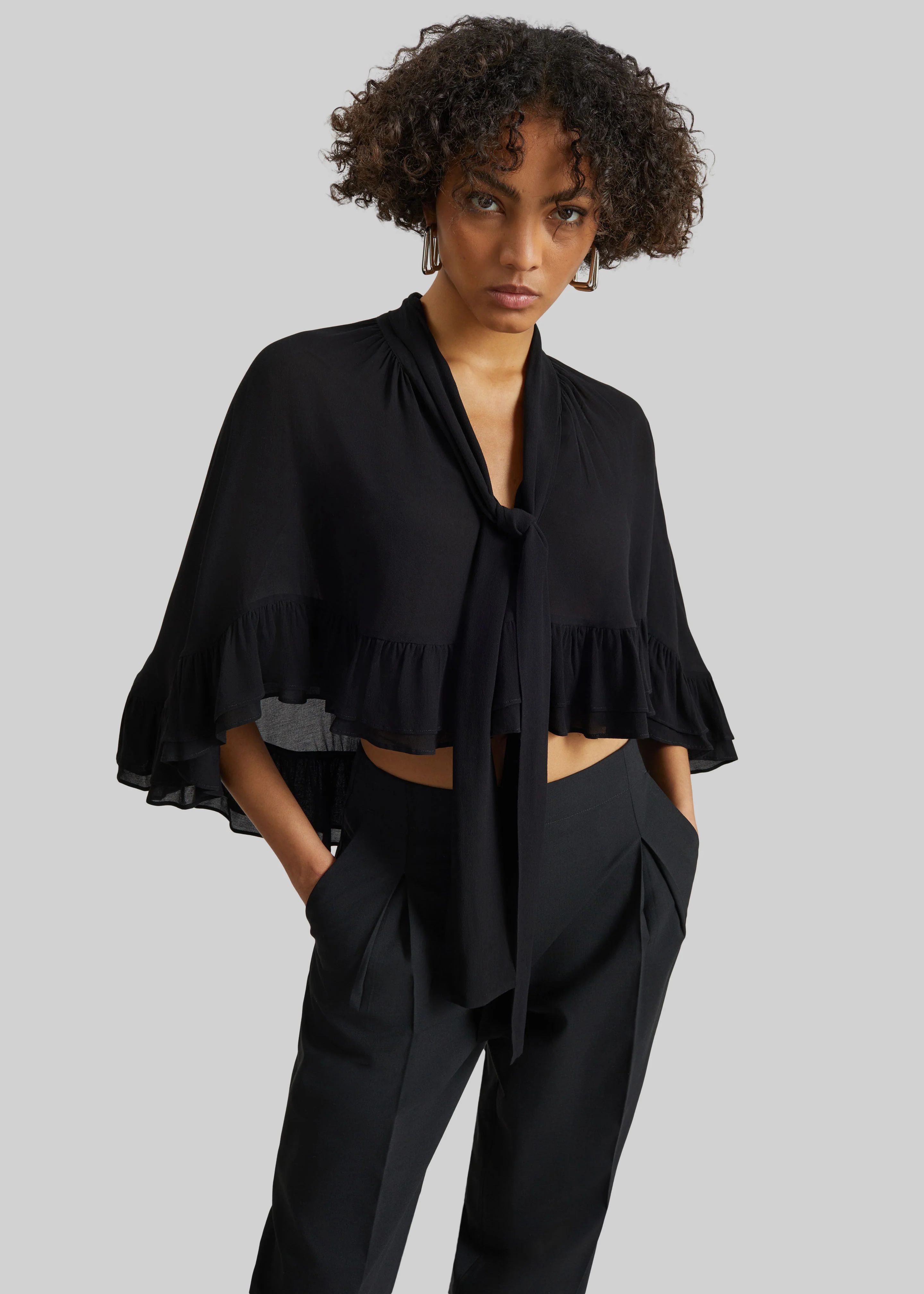 By Malene Birger Cedi Cape - Black - Image 4