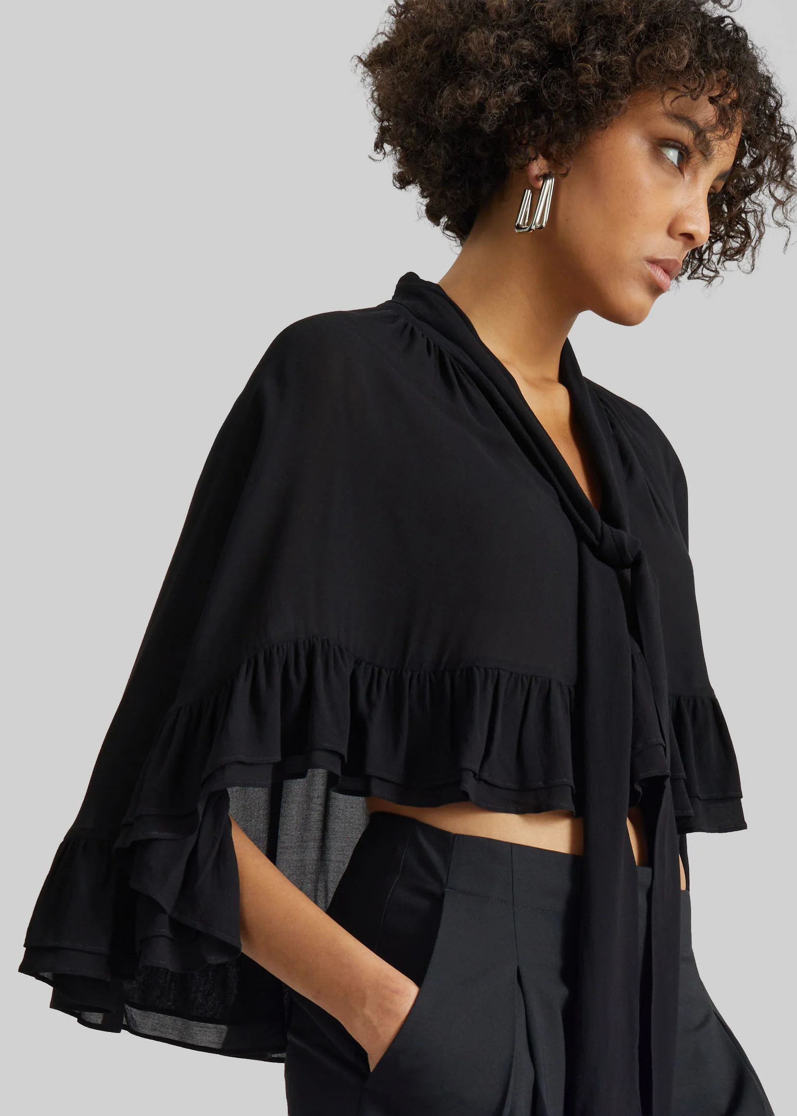 By Malene Birger Cedi Cape - Black - Image 6