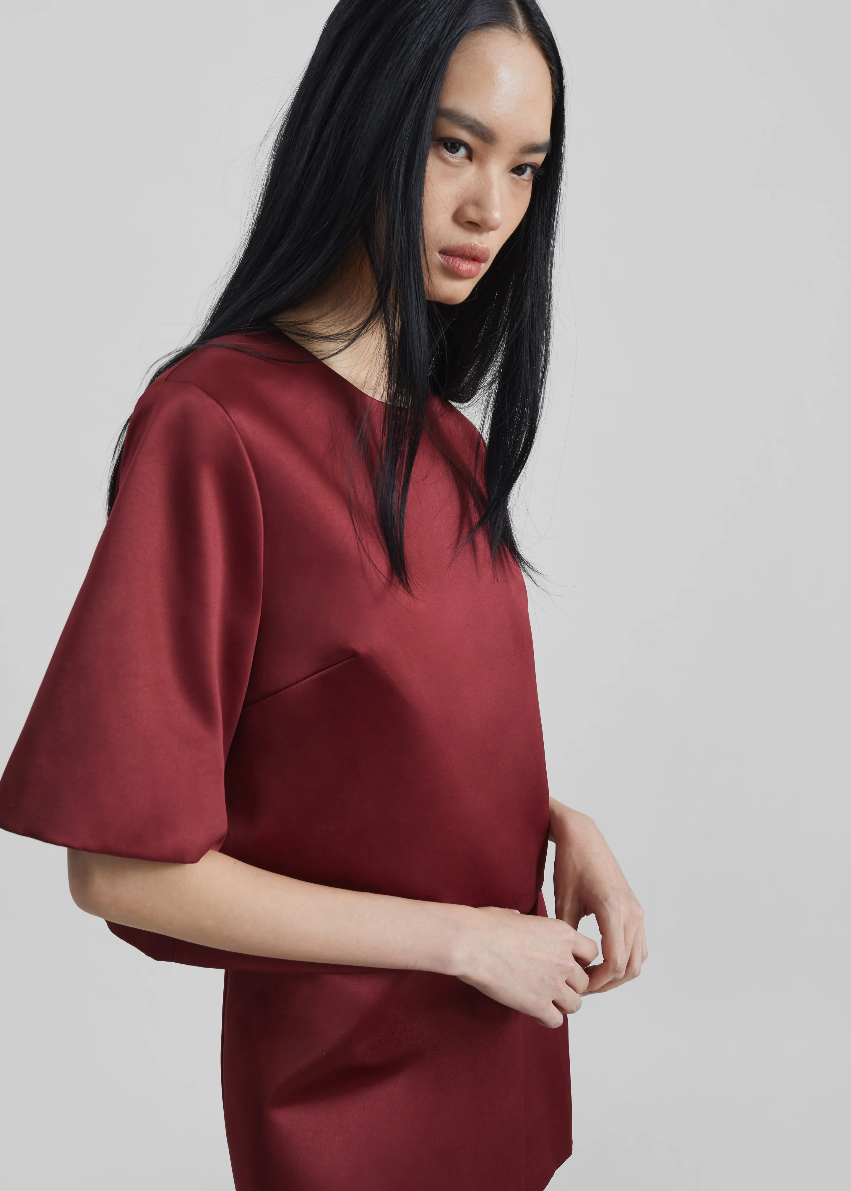 By Malene Birger Hania Top - Cabernet - Image 3