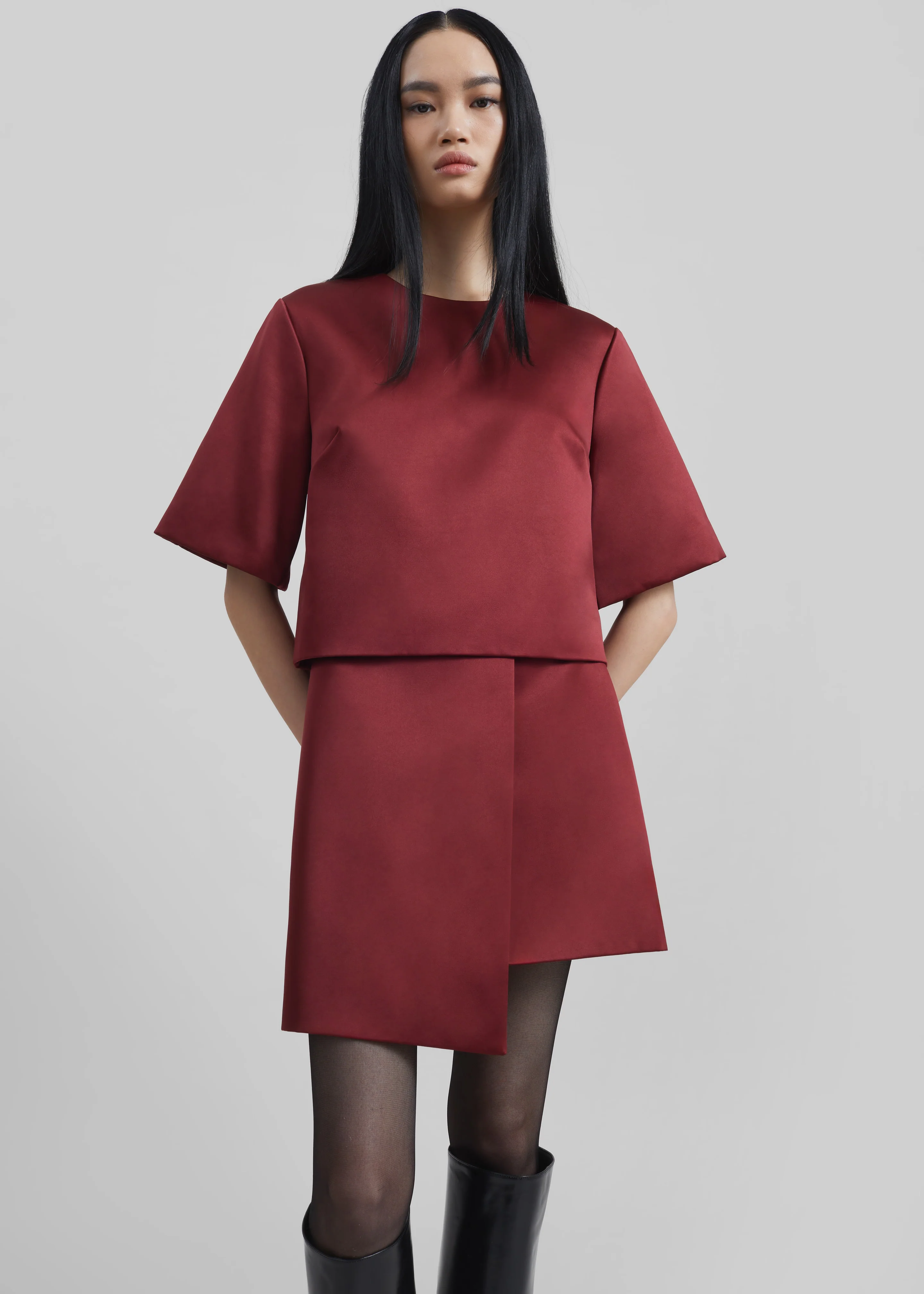By Malene Birger Hania Top - Cabernet - Image 5