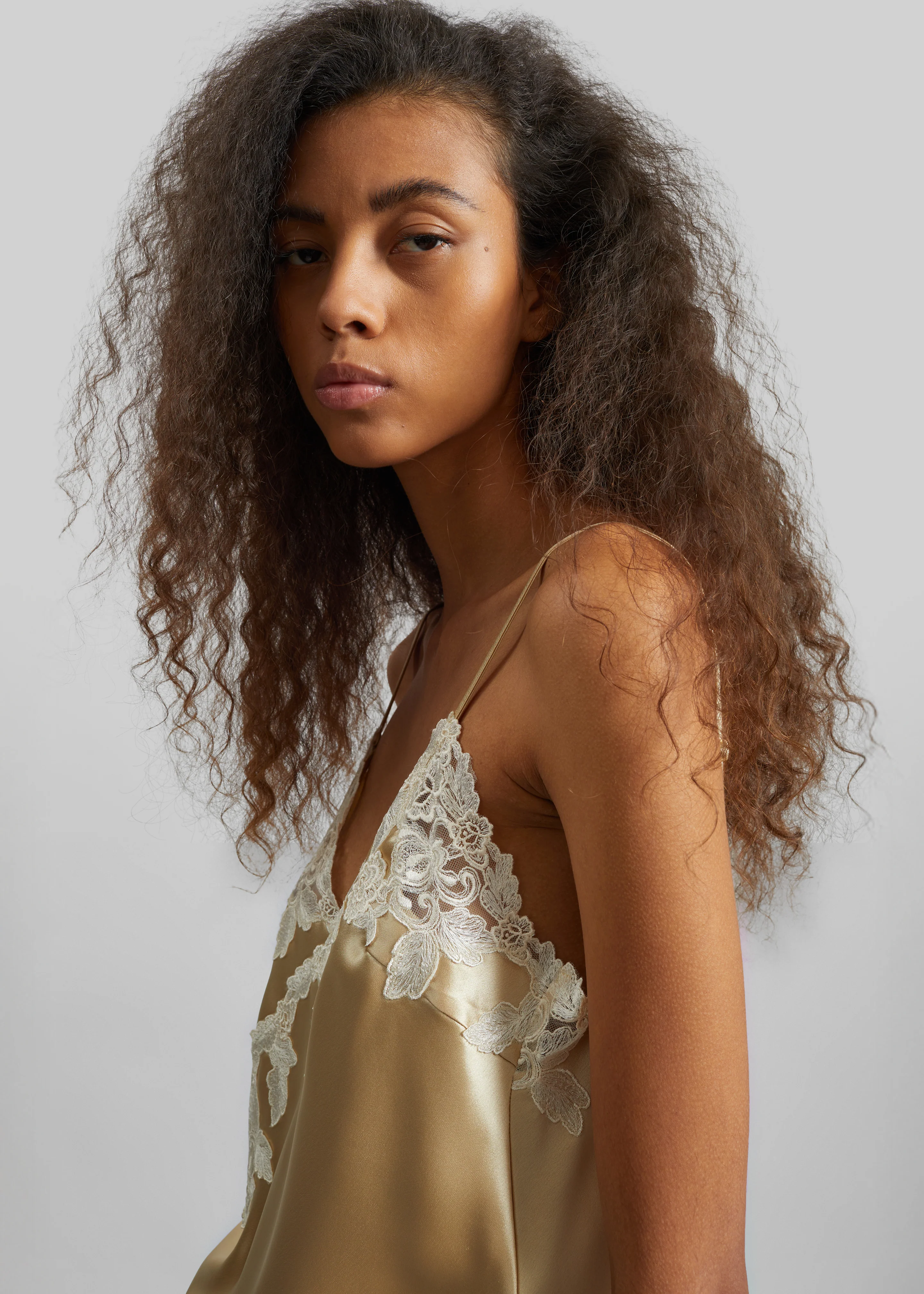 By Malene Birger Madeleine Satin Top - Vanilla Cream - Image 3