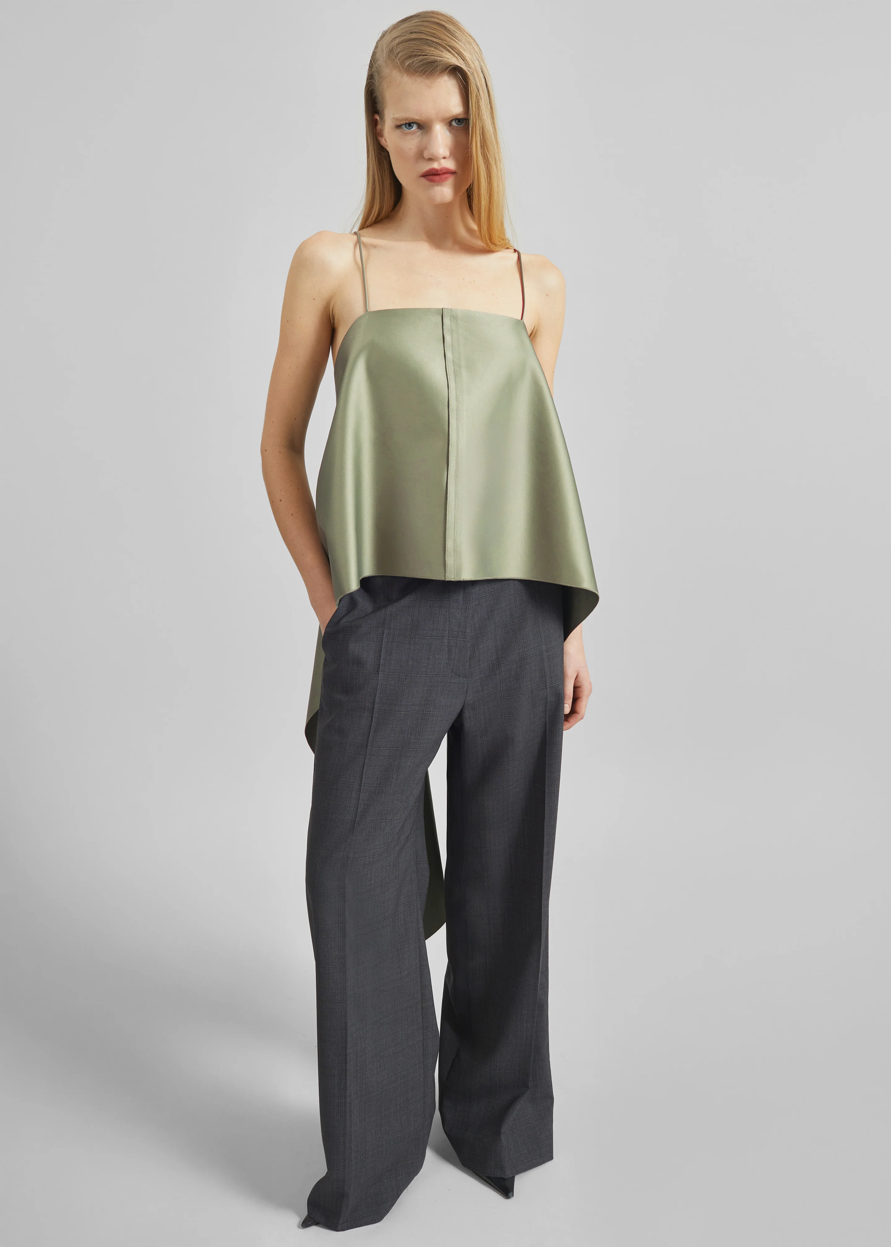 By Malene Birger Trinola Top - Deep Lichen Green - Image 5
