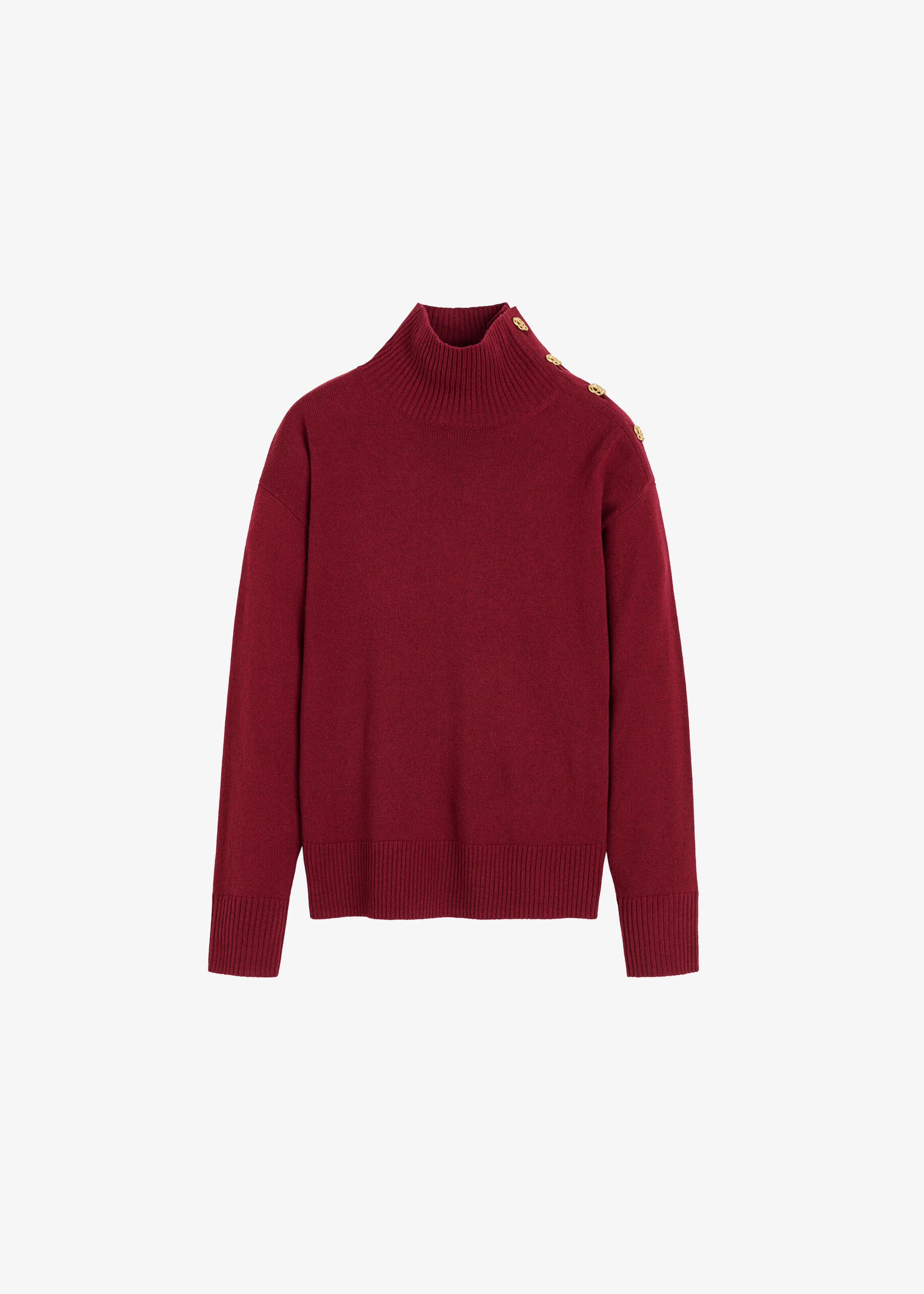 By Malene Birger Vanille Wool Sweater - Cabernet - Image 6
