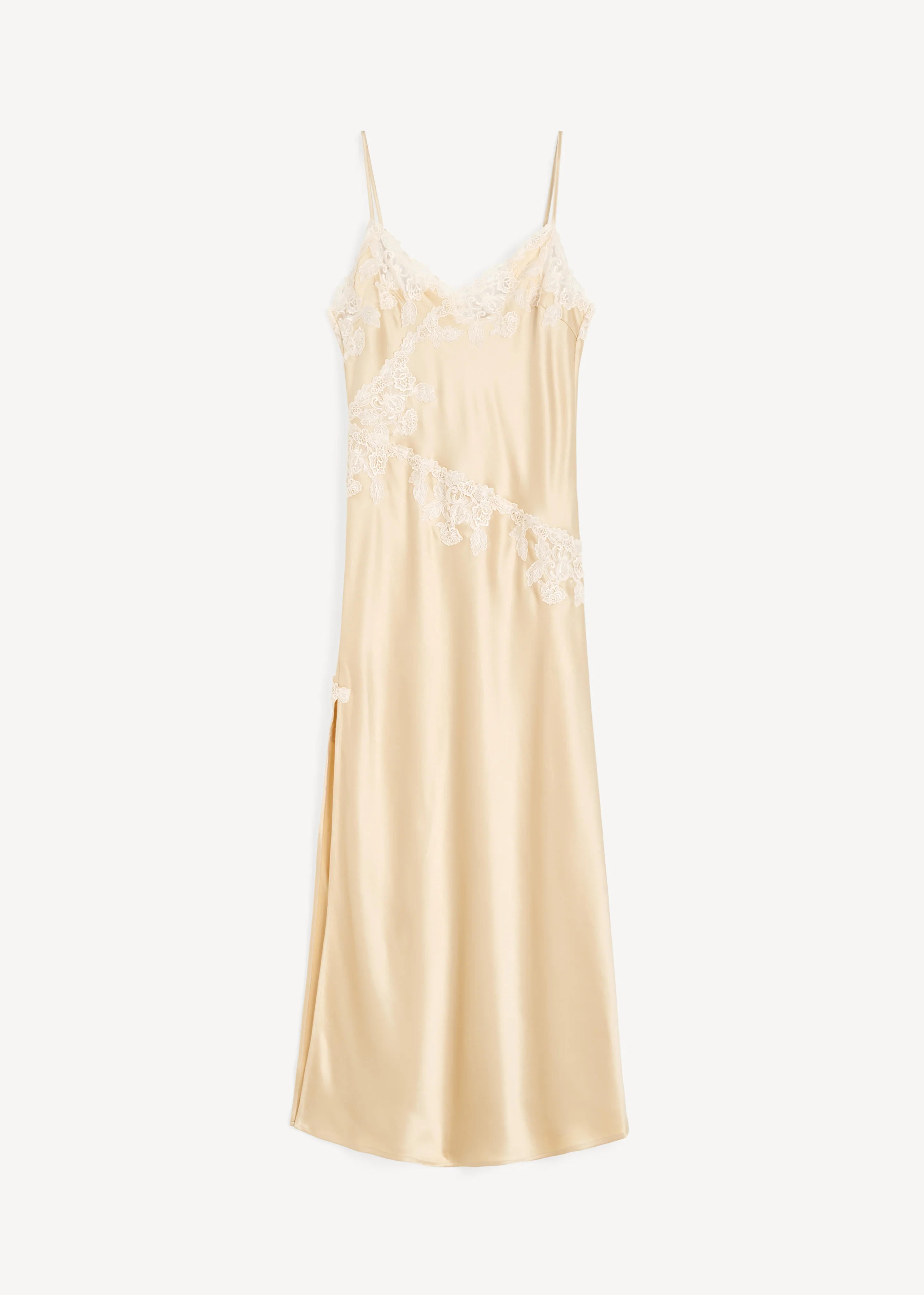 By Malene Birger Vera Satin Maxi Dress - Vanilla Cream - Image 5