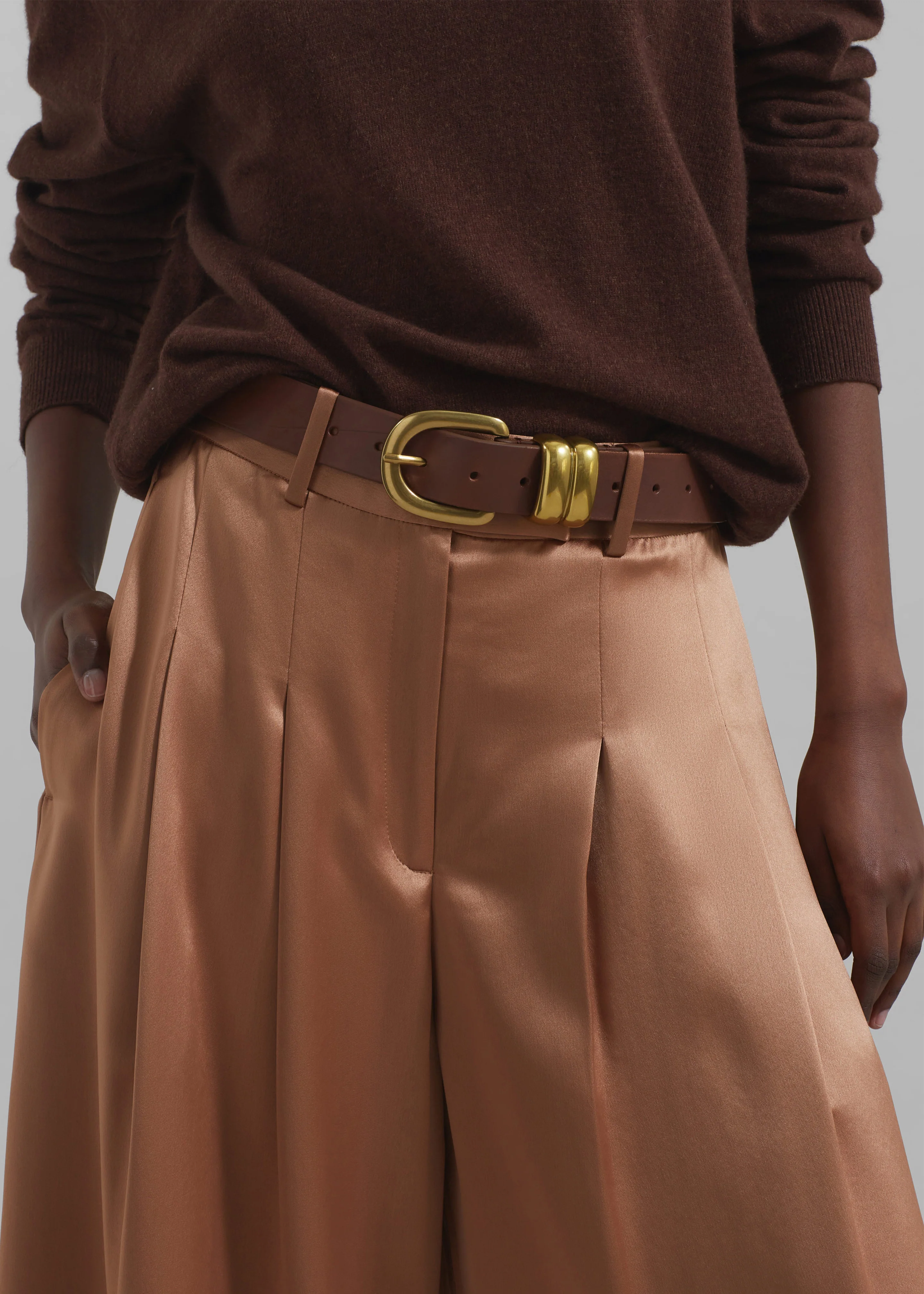 By Malene Birger Zoira Belt - Dark Brown - Image 3