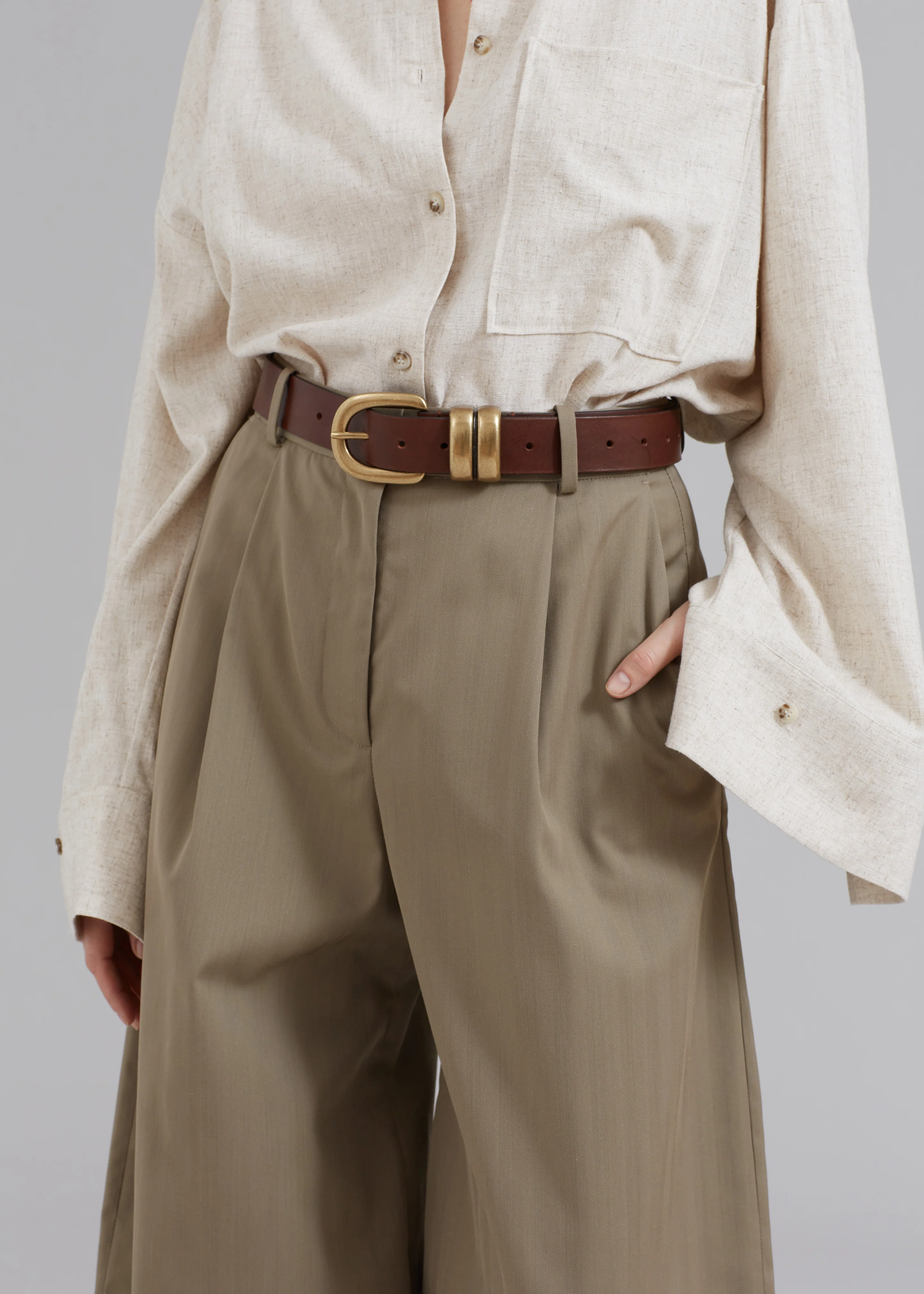 By Malene Birger Zoira Belt - Dark Brown - Image 4