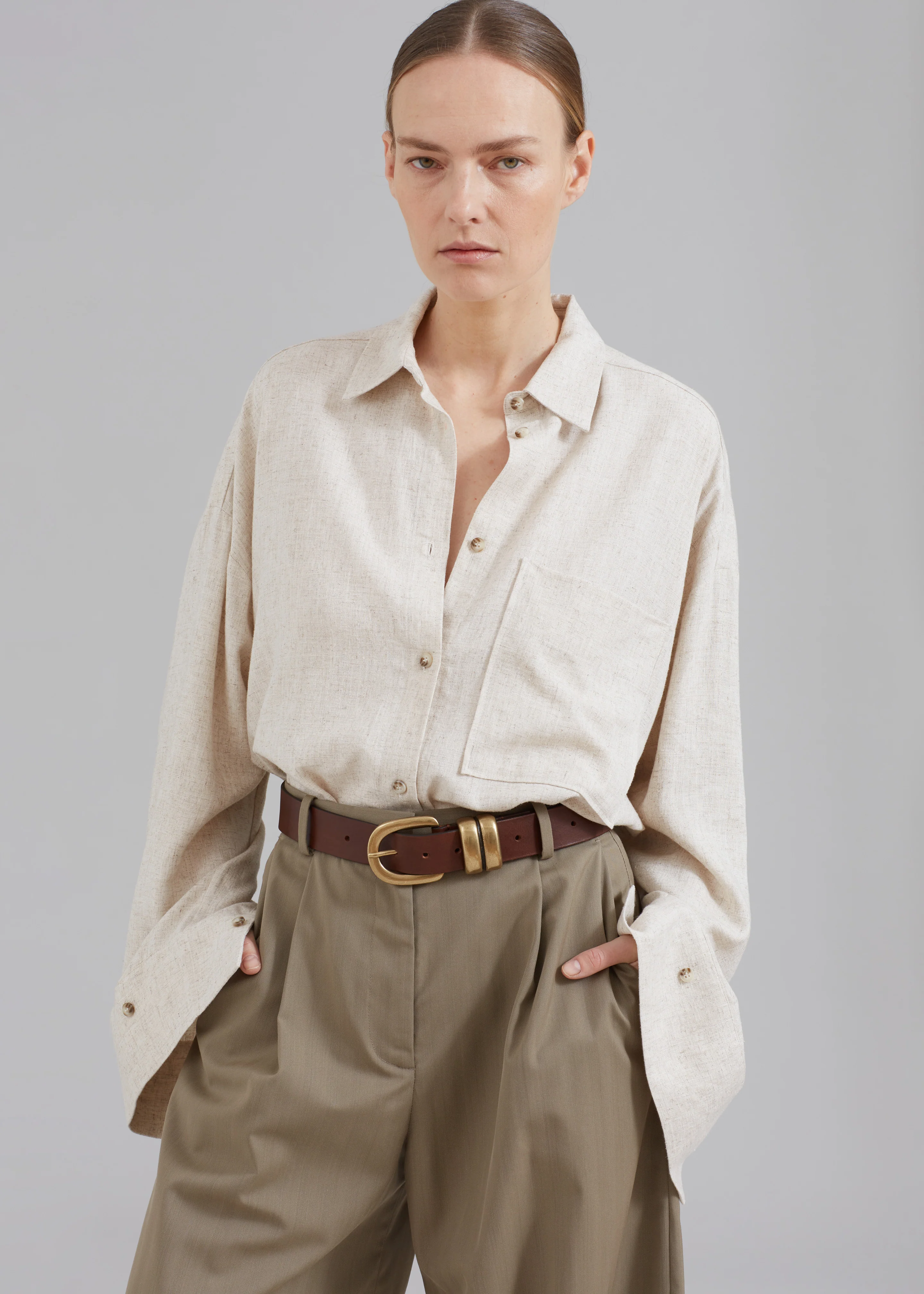 By Malene Birger Zoira Belt - Dark Brown - Image 5