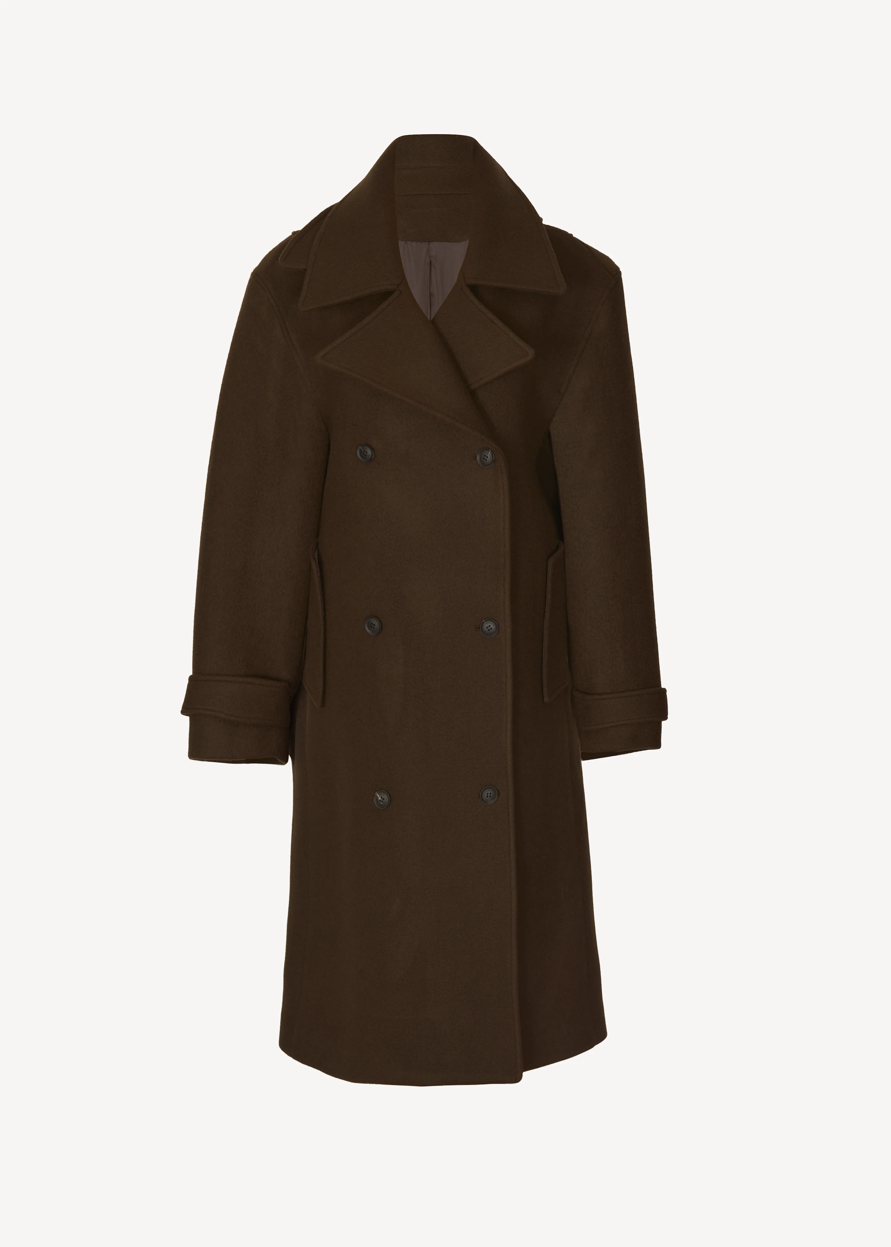 Calbourne Oversized Wool Coat - Brown - Image 10