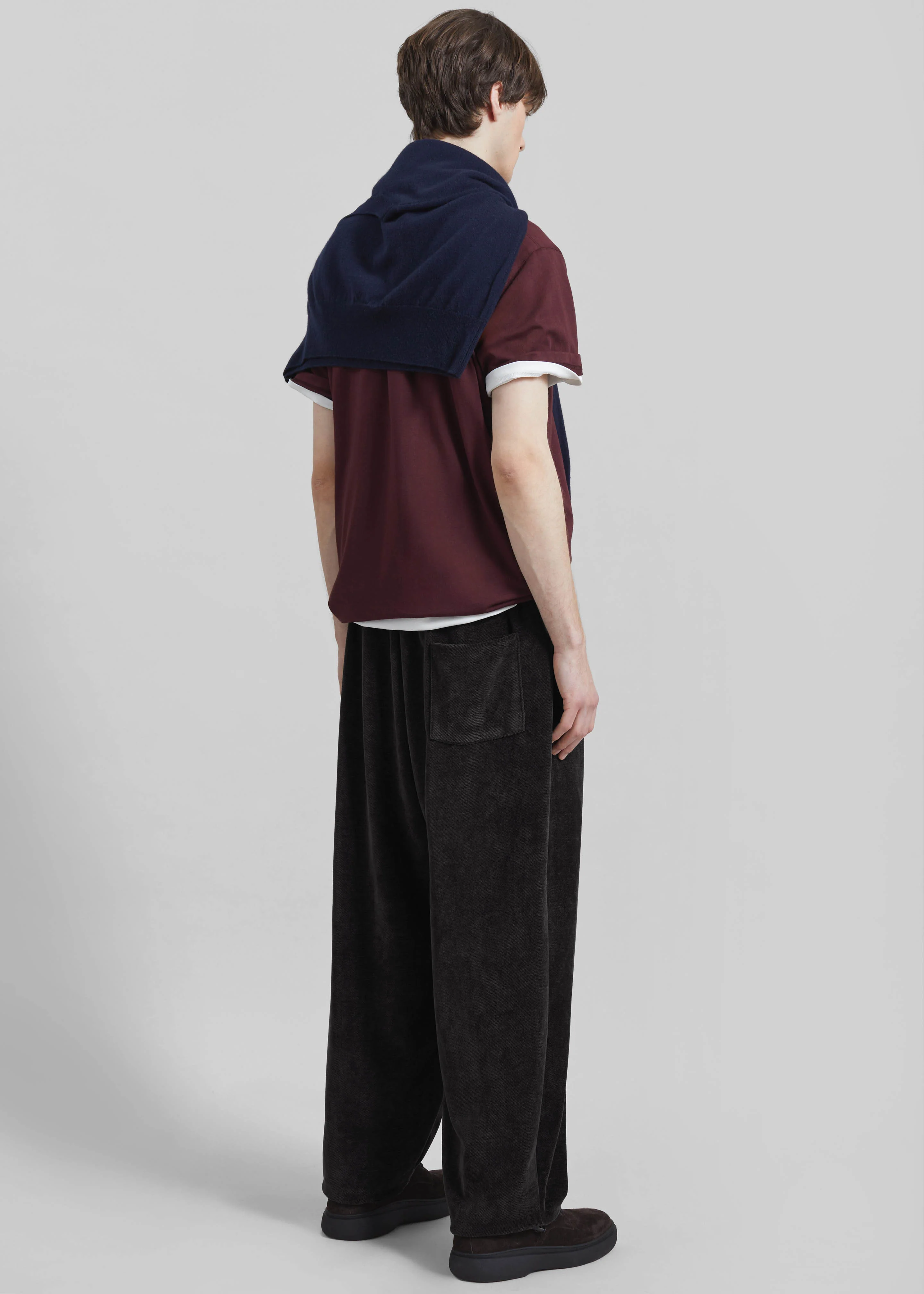 Caleb Velvet Joggers - Black - Image 6