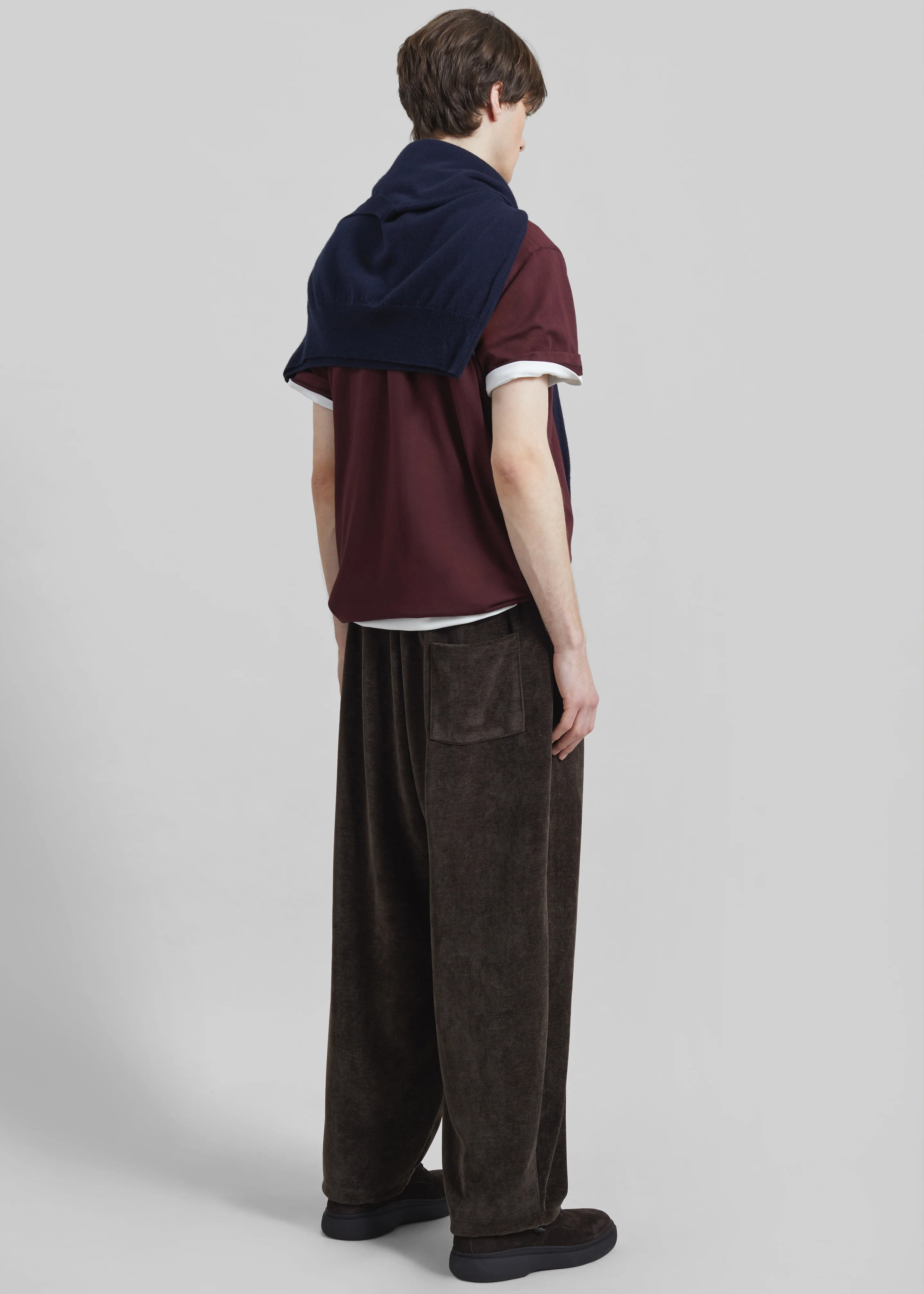 Caleb Velvet Joggers - Brown - Image 8