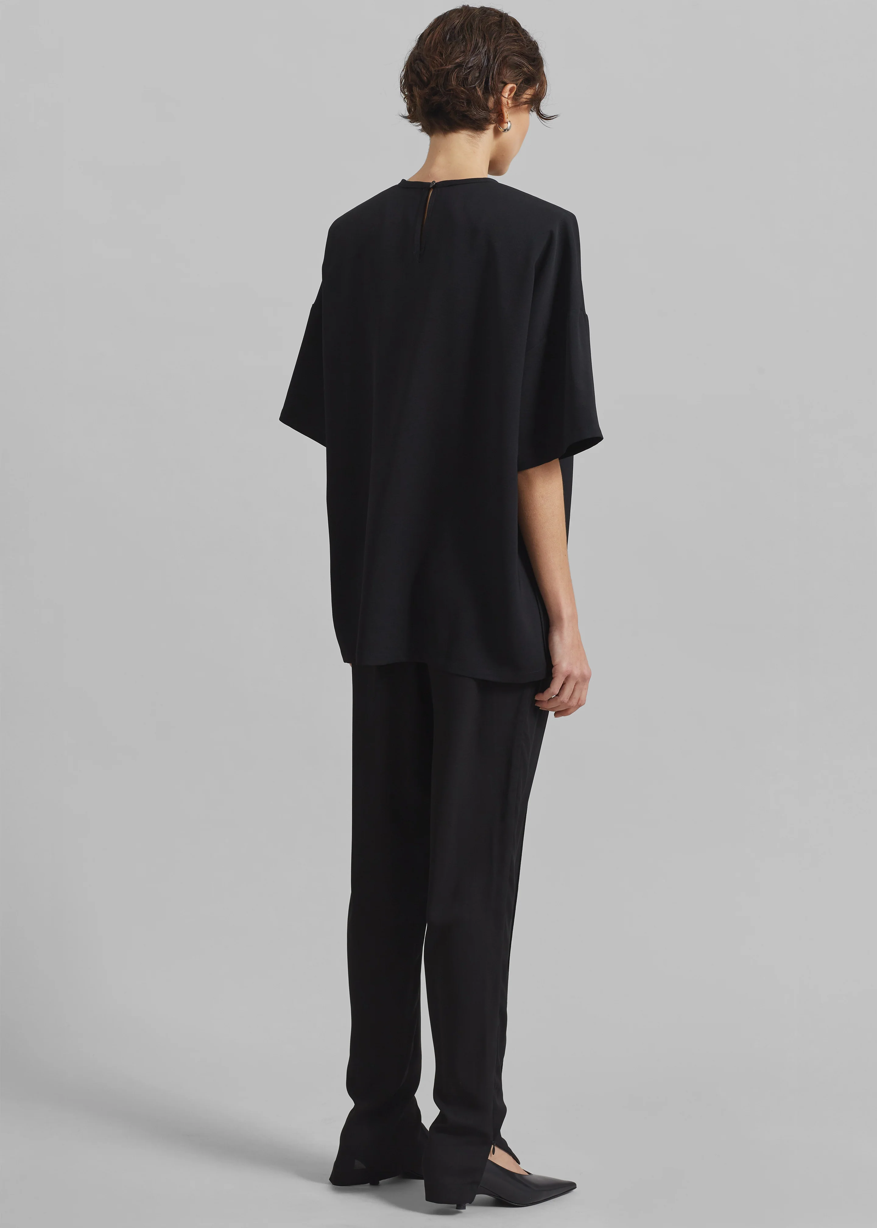 Callice Padded T-Shirt - Black - Image 5