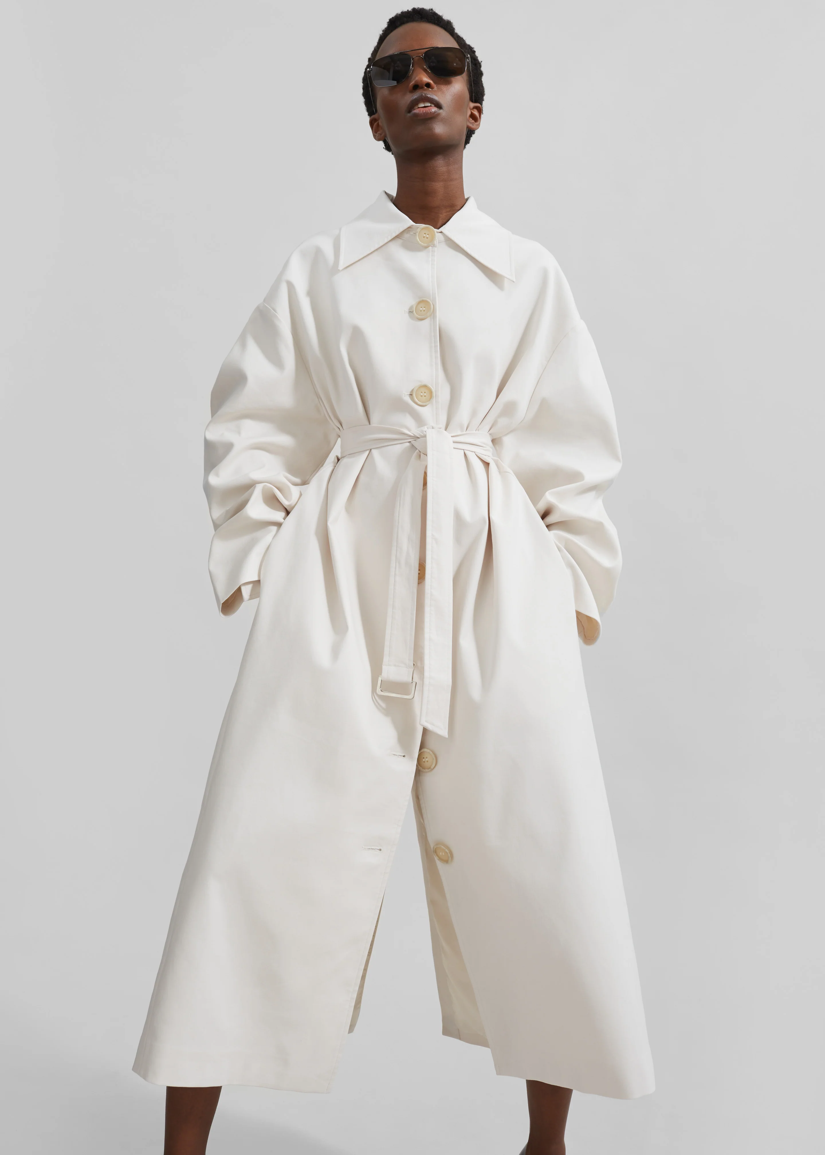 Callyn Trench Coat - Light Beige - Image 4