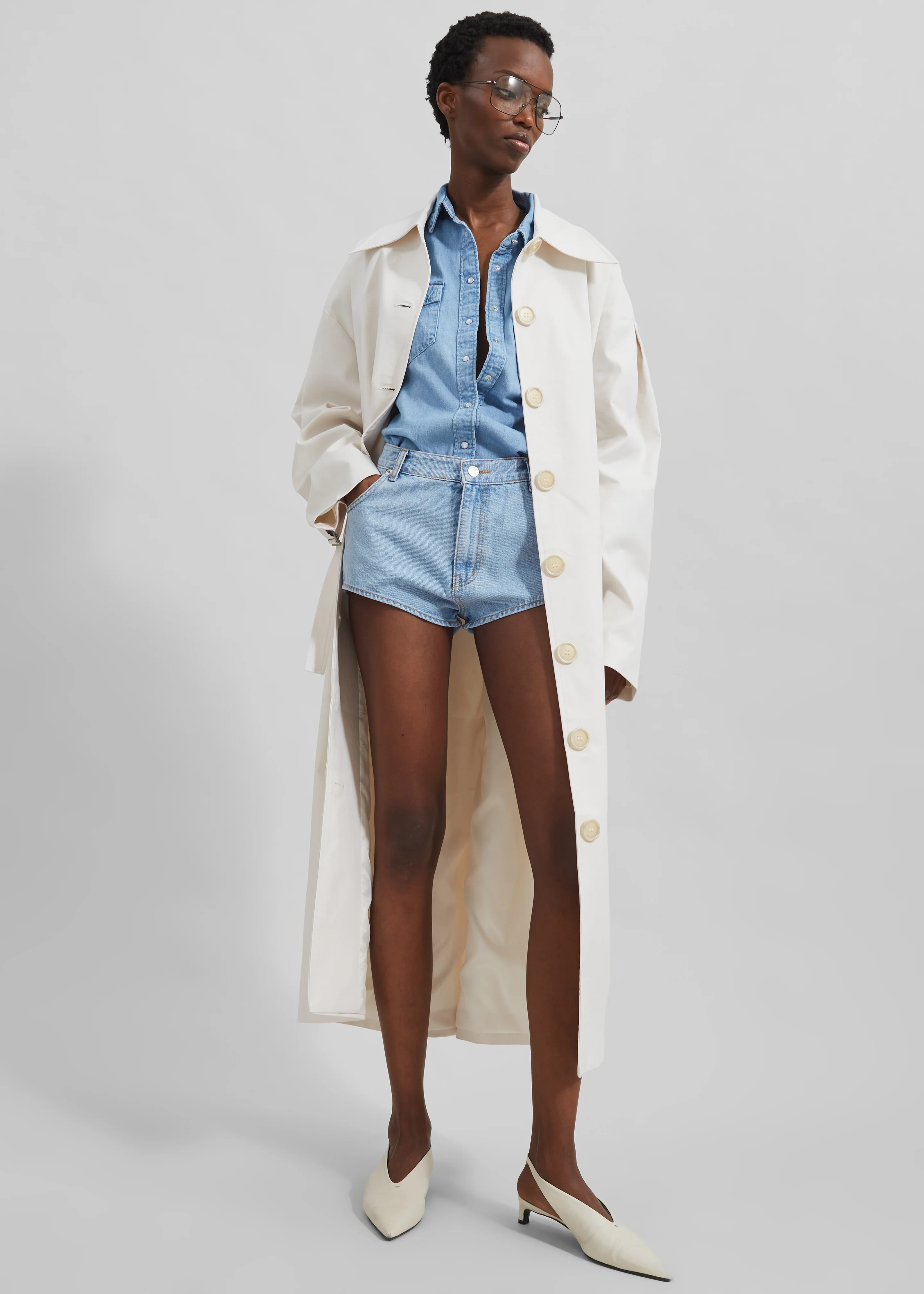 Callyn Trench Coat - Light Beige - Image 5