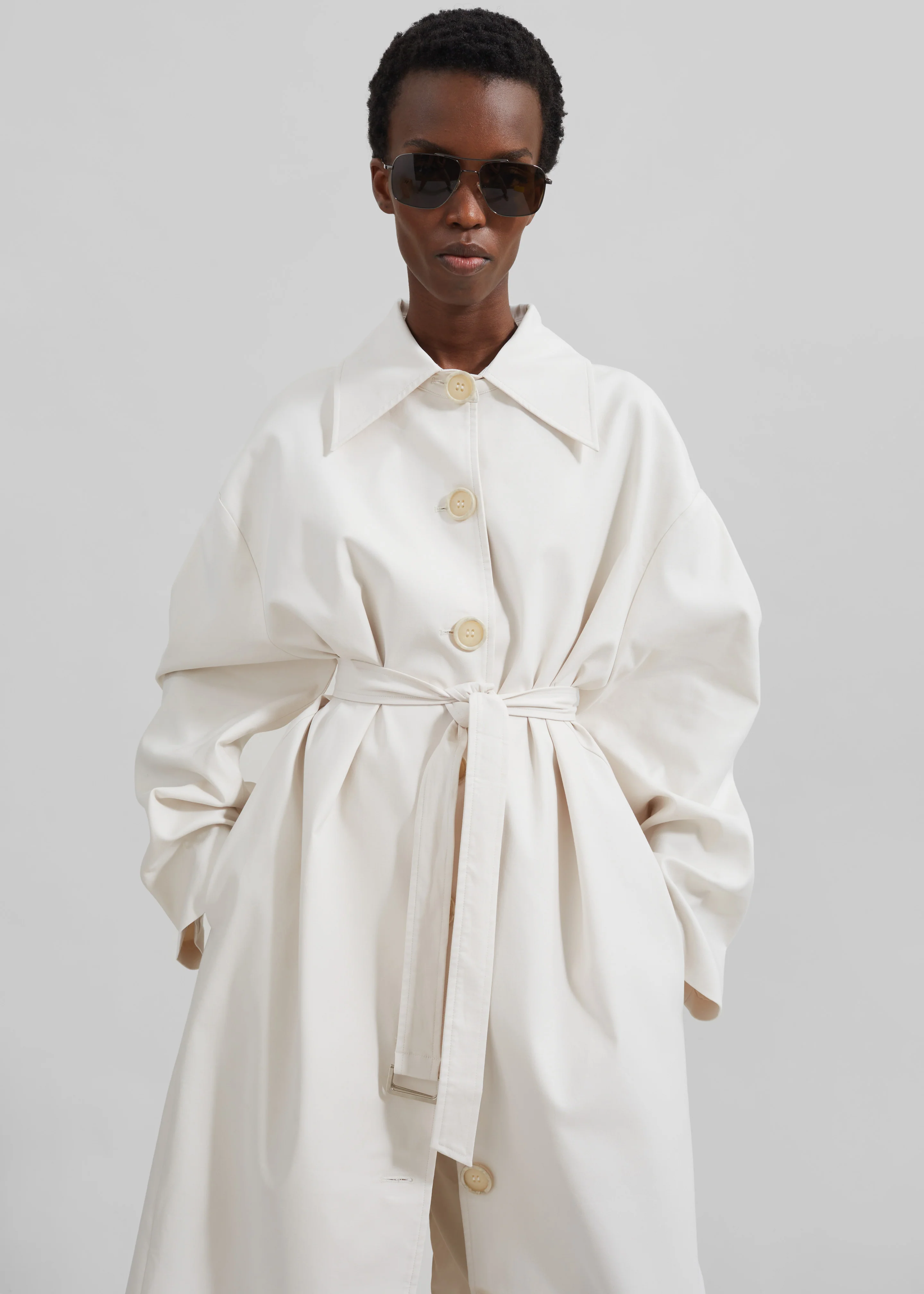 Callyn Trench Coat - Light Beige - Image 6