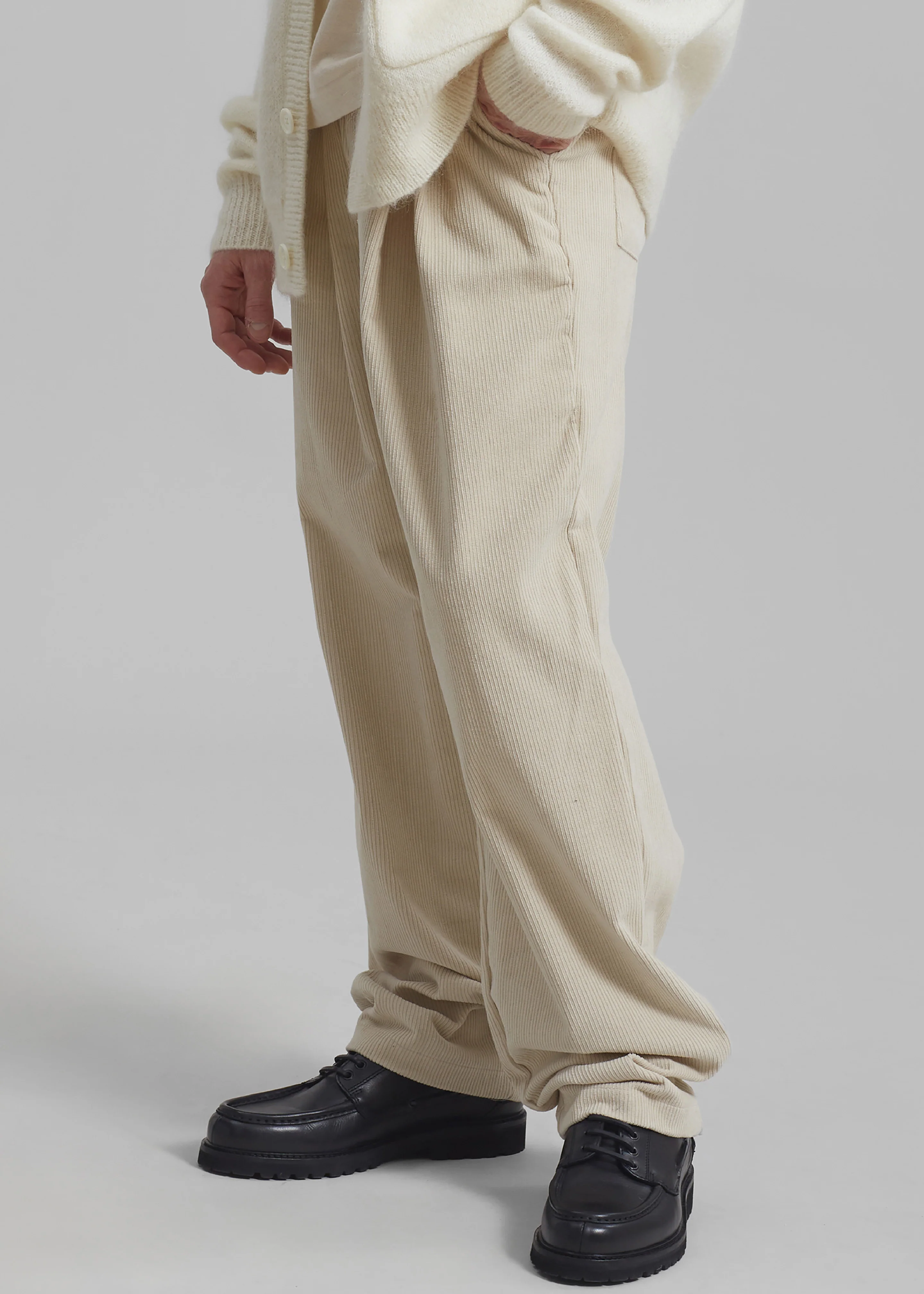 Camden Corduroy Pants - Cream - Image 3