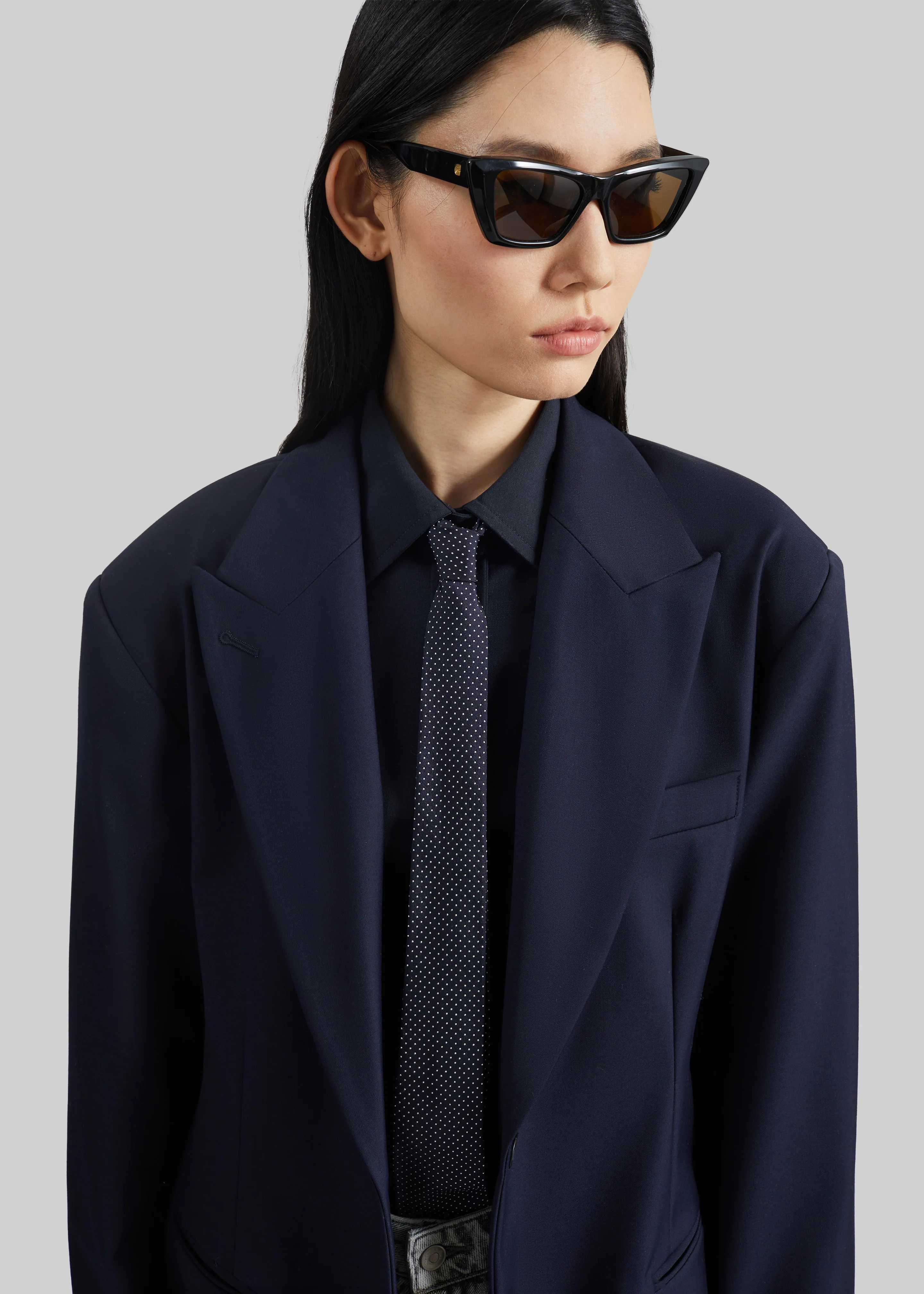 Canmore Double Vent Blazer - Navy - Image 5