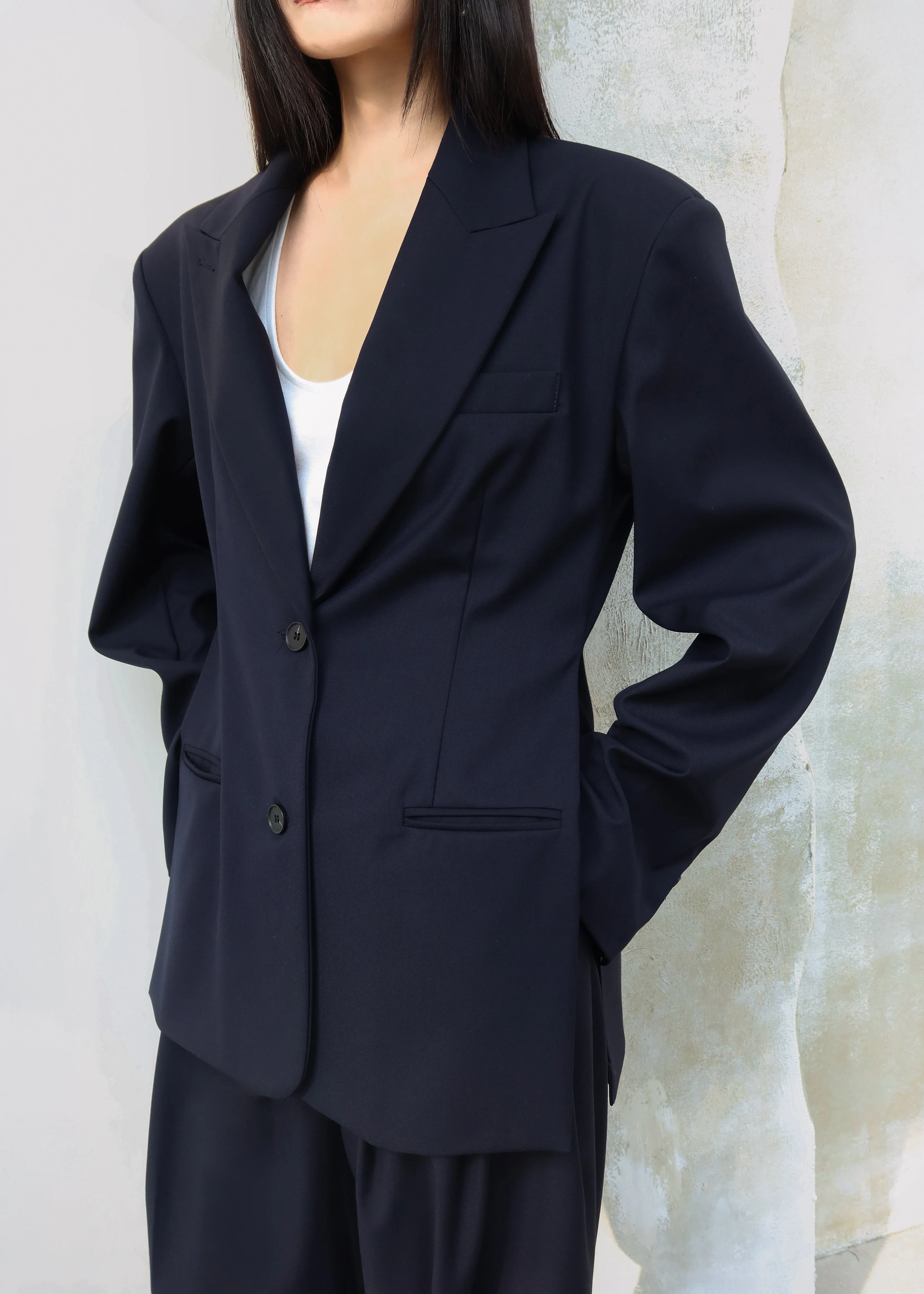 Canmore Double Vent Blazer - Navy - Image 9