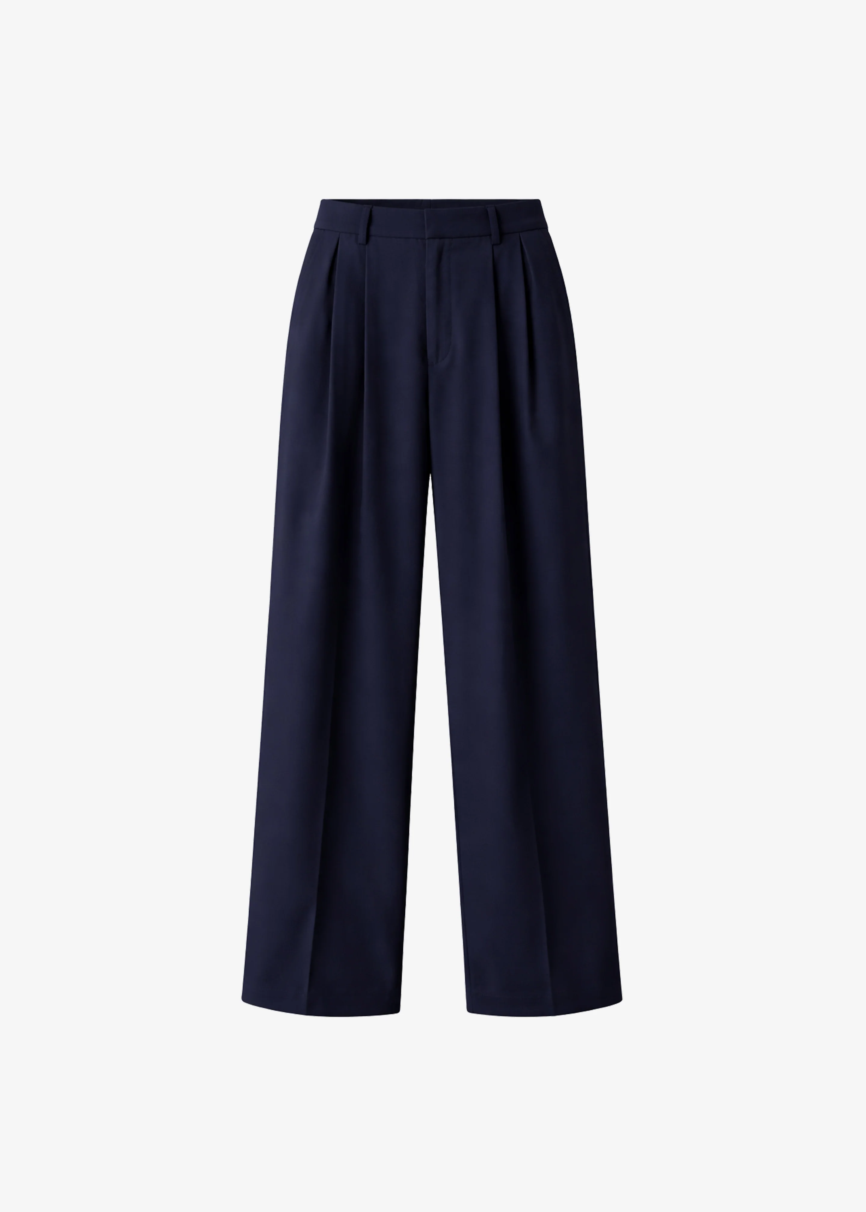 Canmore Pleated Trousers - Navy - Image 8