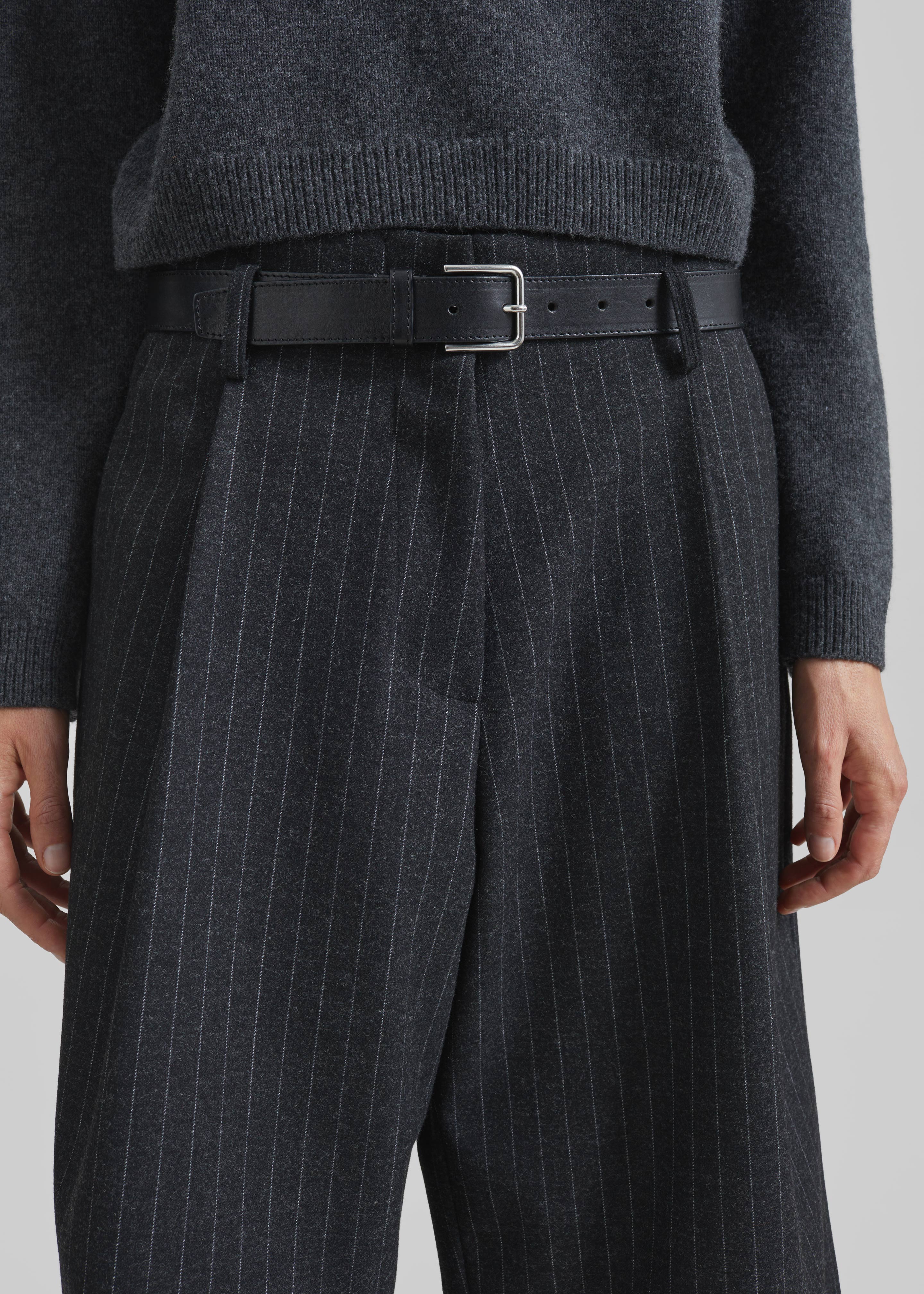 Carlow Bermuda Shorts - Charcoal/White Pinstripe - Image 3