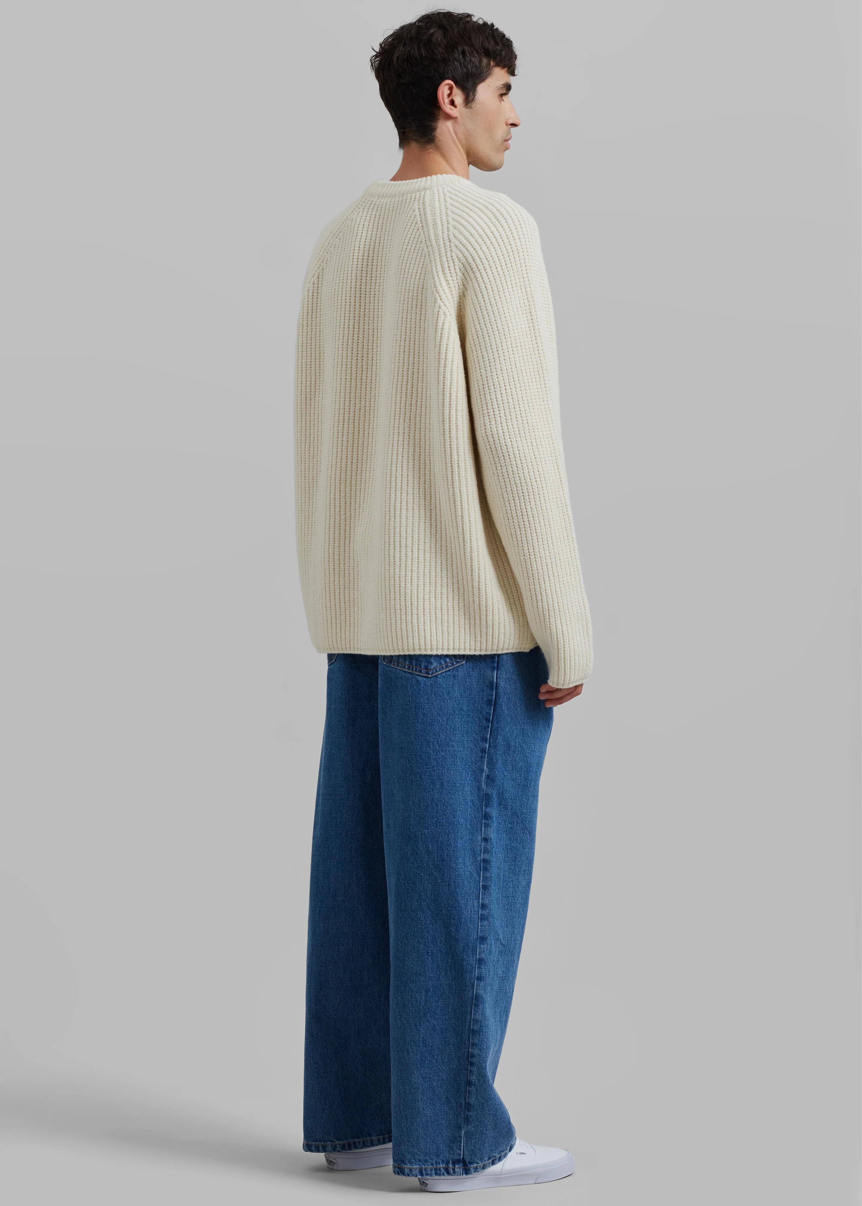 Carter Crew Neck Sweater - Beige - Image 9