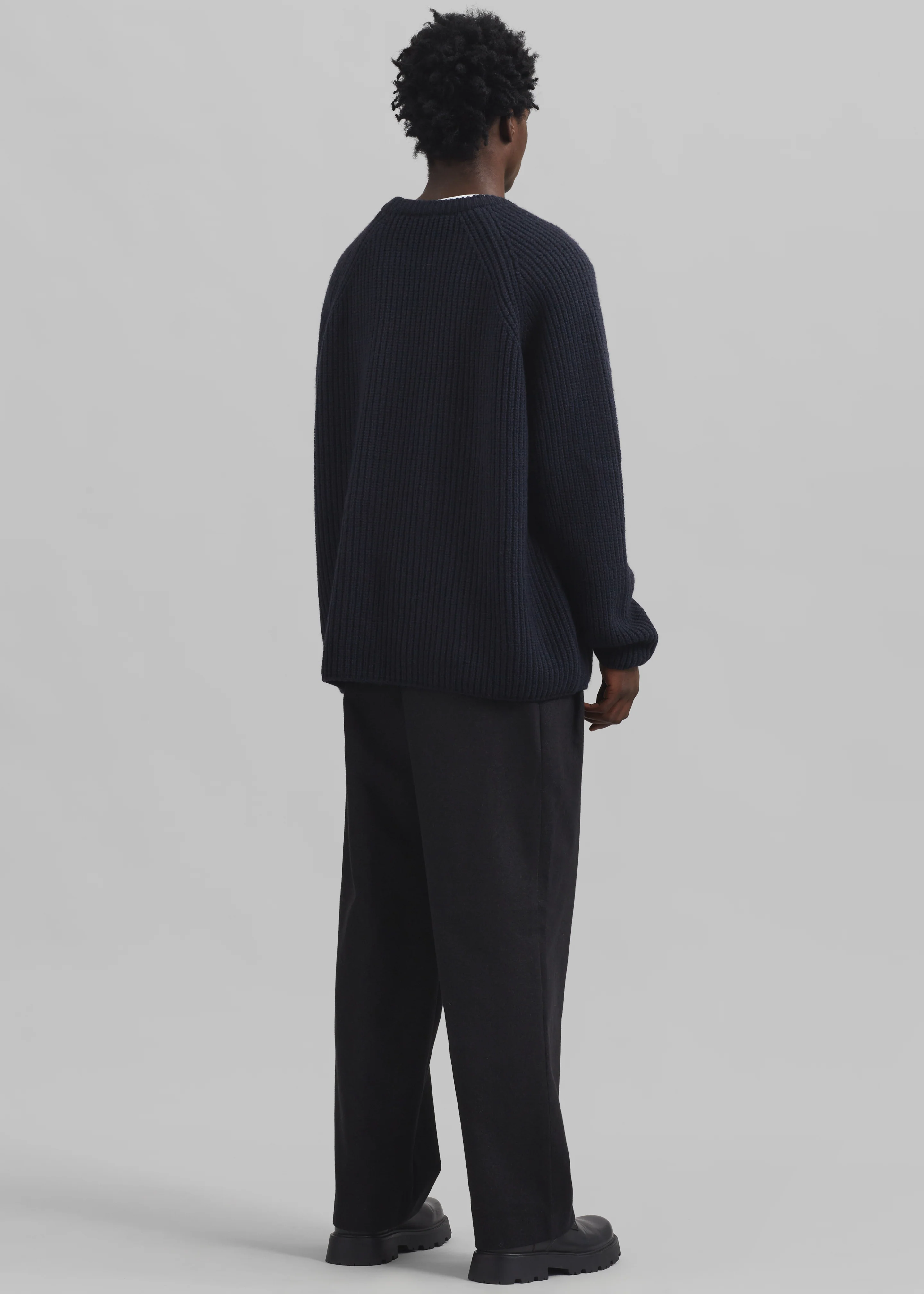 Carter Crew Neck Sweater - Navy - Image 7