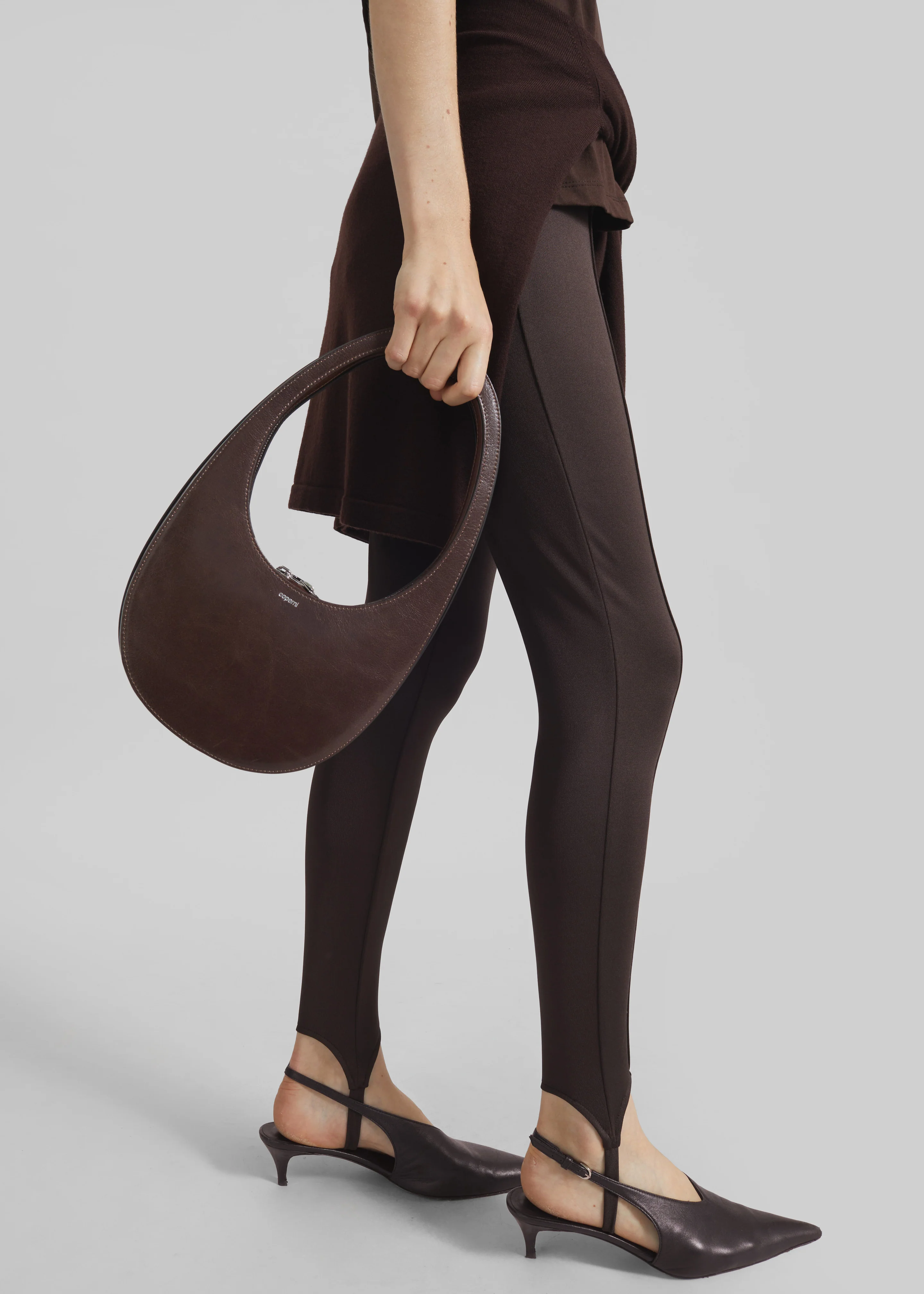 Caserta Stirrup Leggings - Brown - Image 3