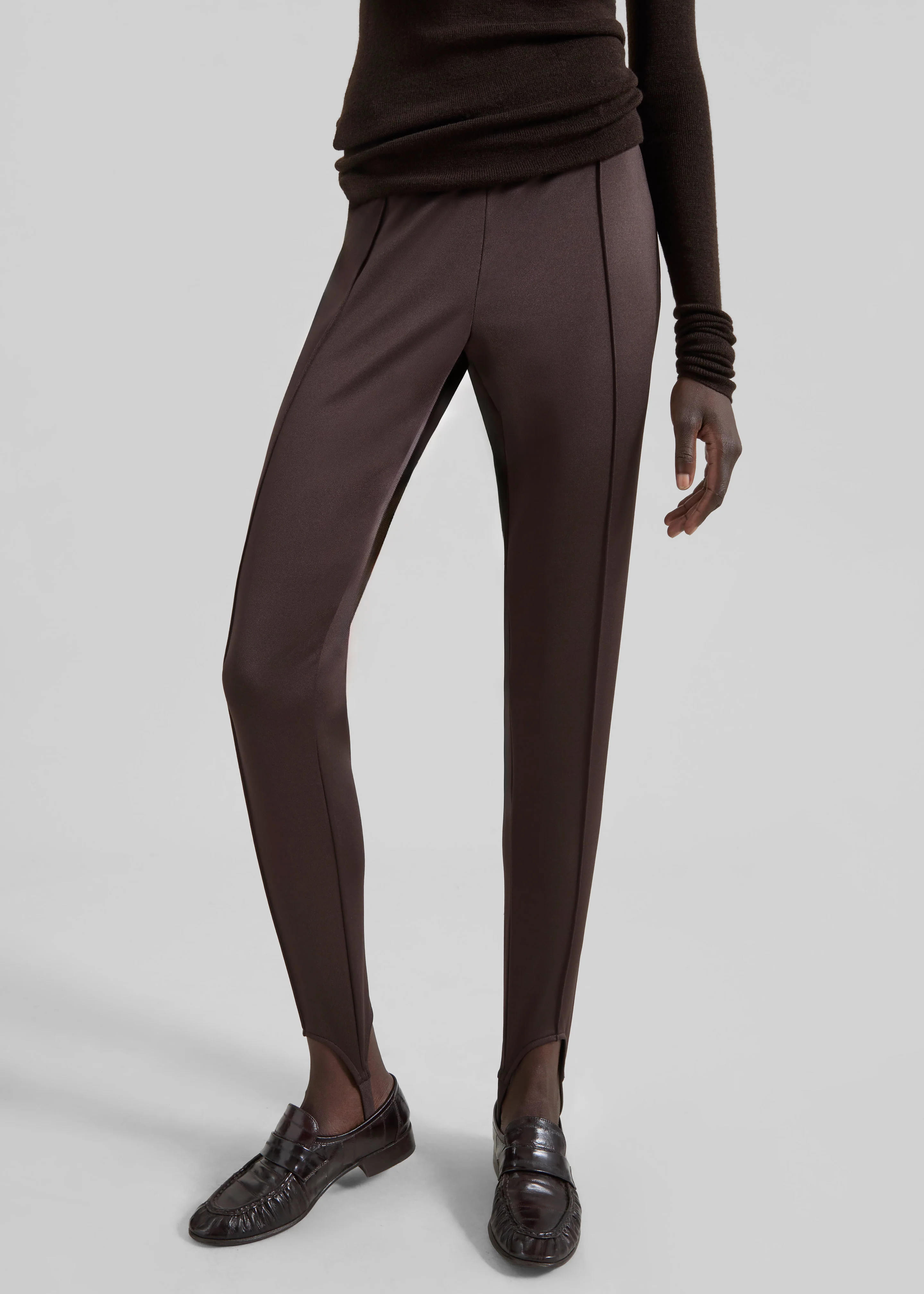 Caserta Stirrup Leggings - Brown - Image 5