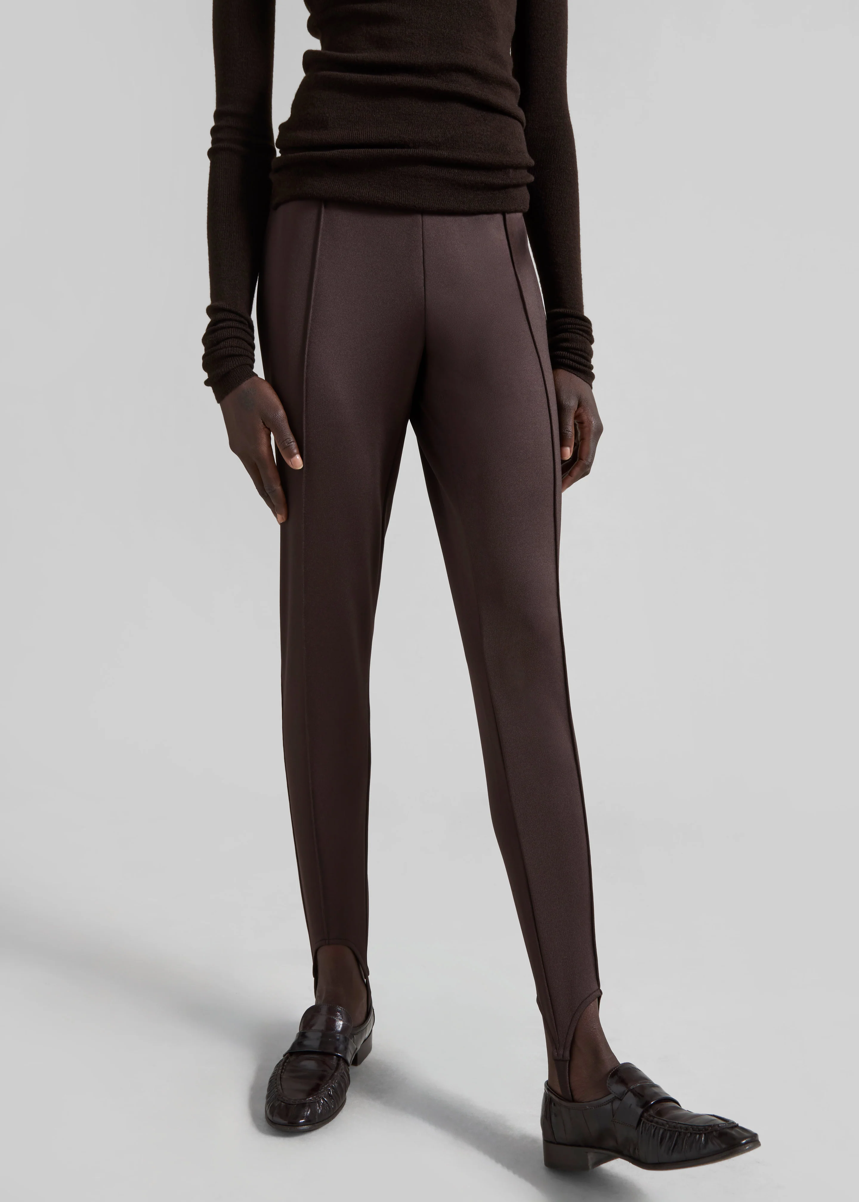 Caserta Stirrup Leggings - Brown - Image 7