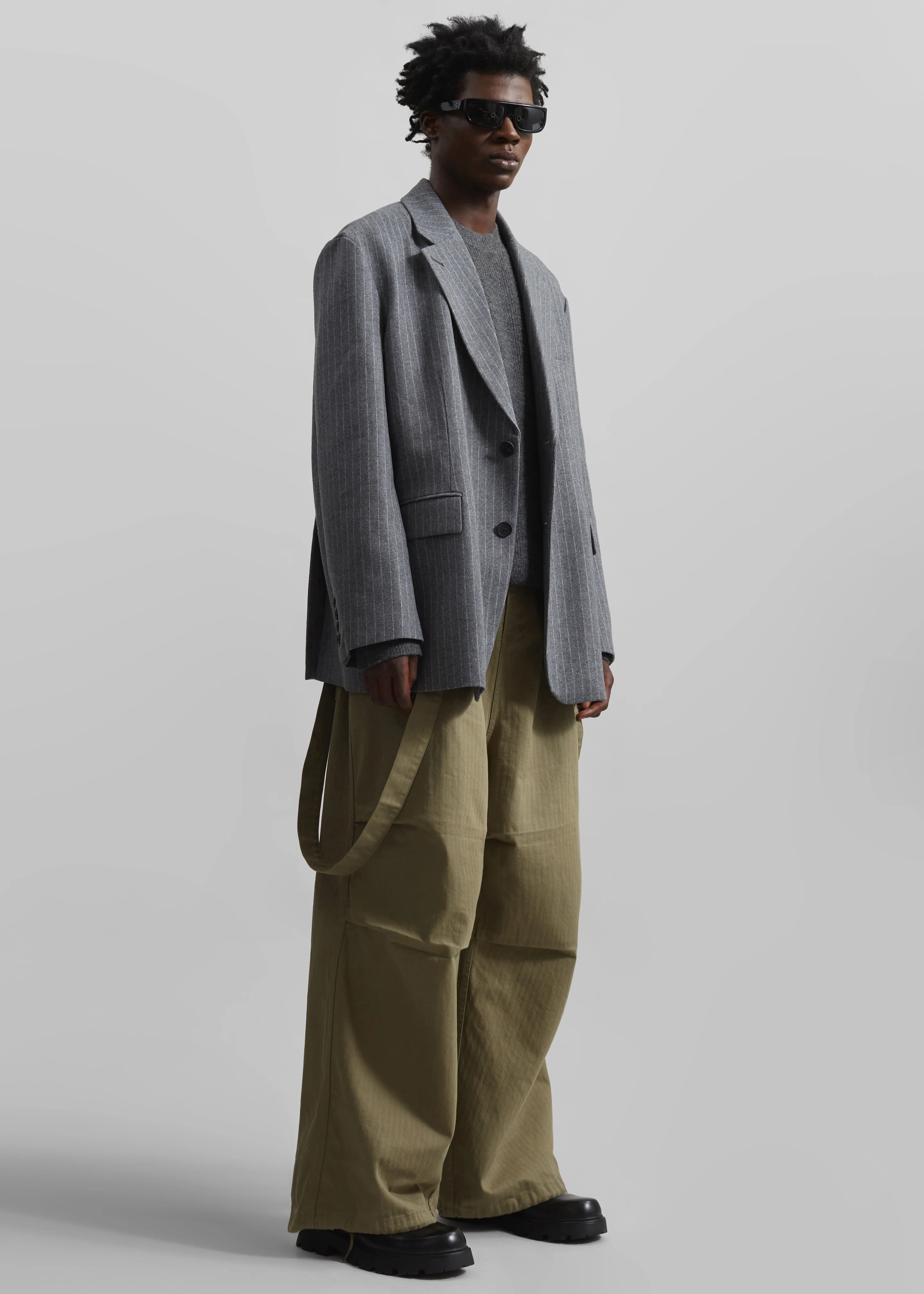 Chard Balloon Pants - Khaki - Image 3