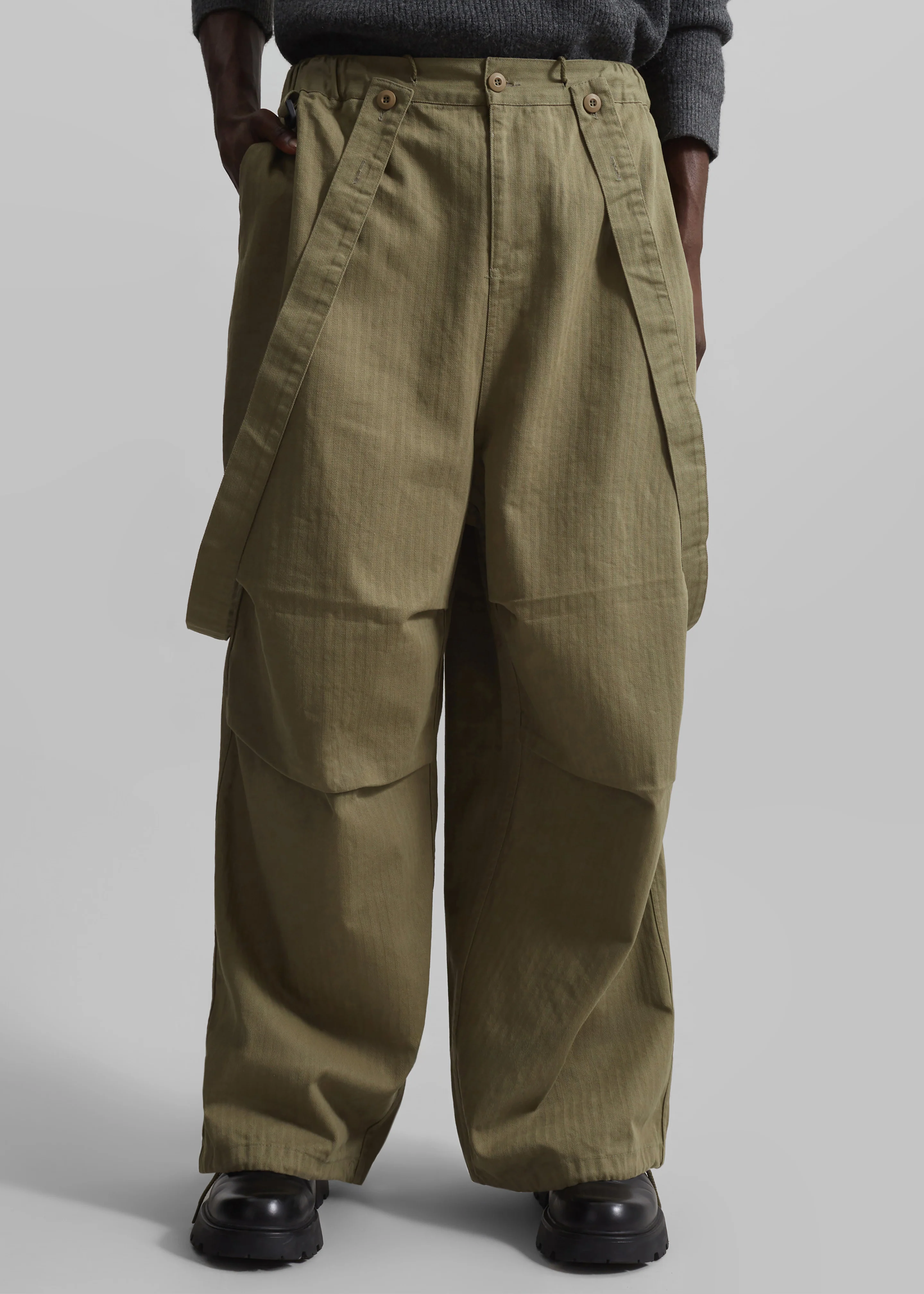 Chard Balloon Pants - Khaki - Image 6