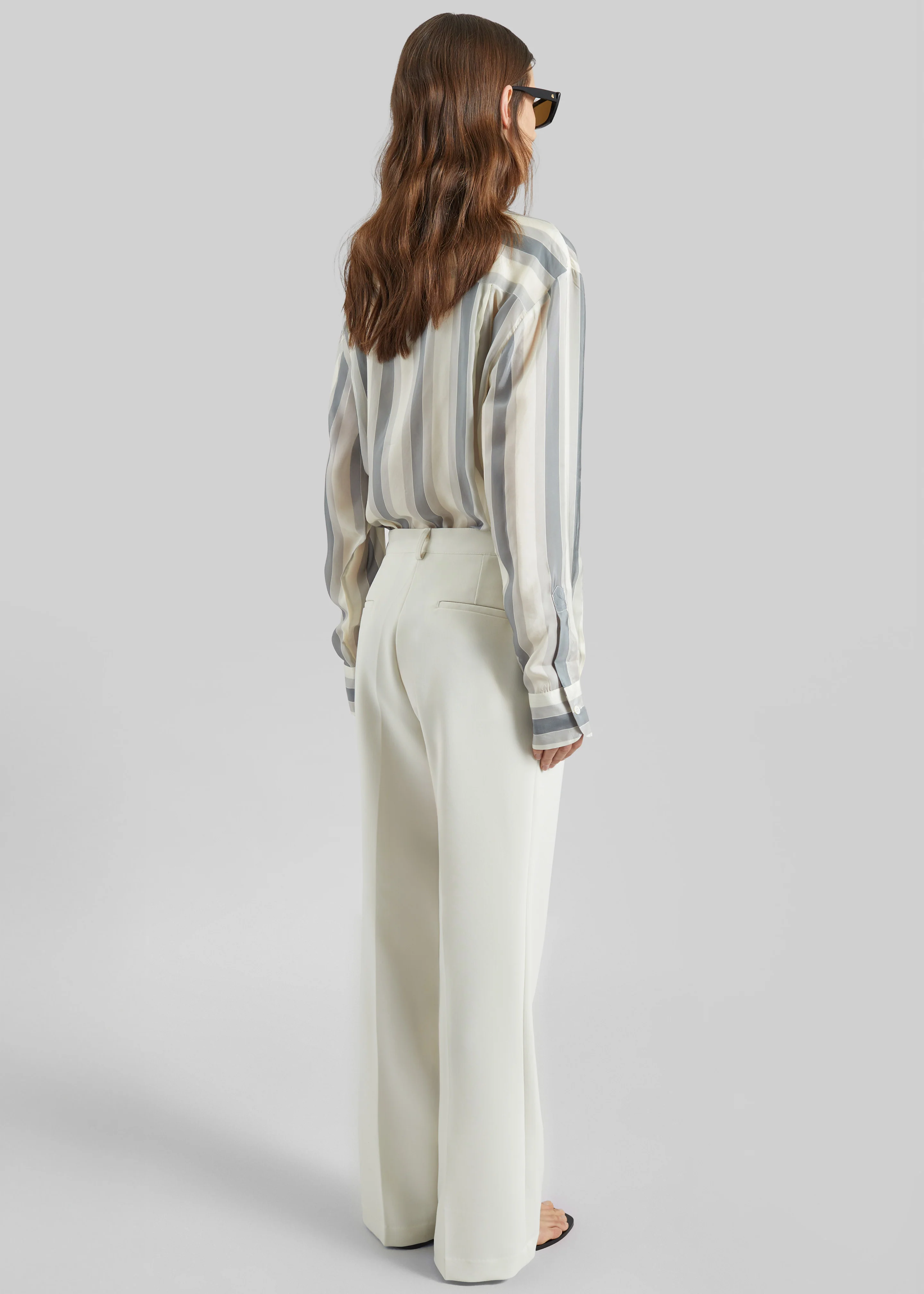 Chesnay Bootcut Pants - Cream - Image 7