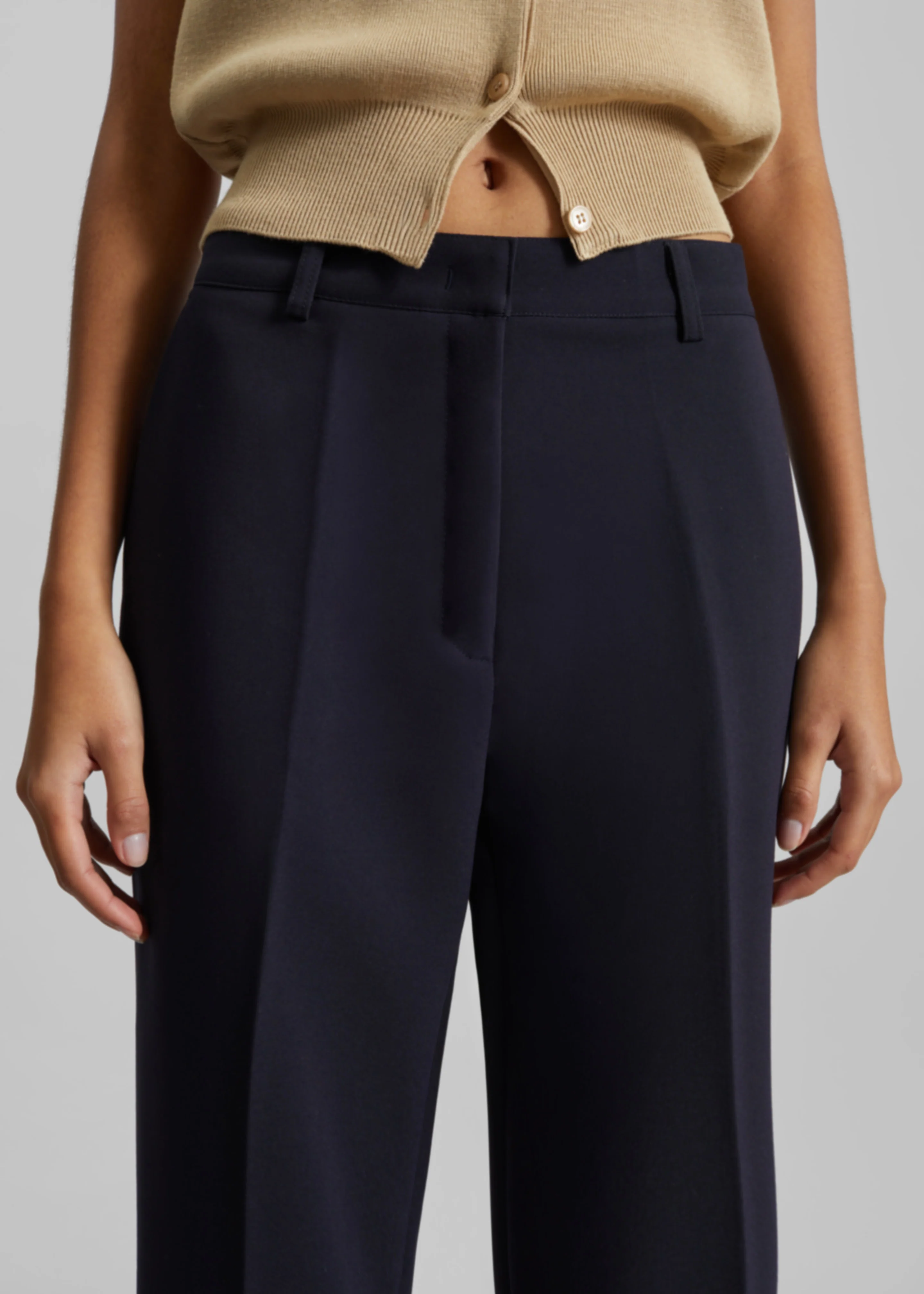 Chesnay Bootcut Pants - Navy - Image 5