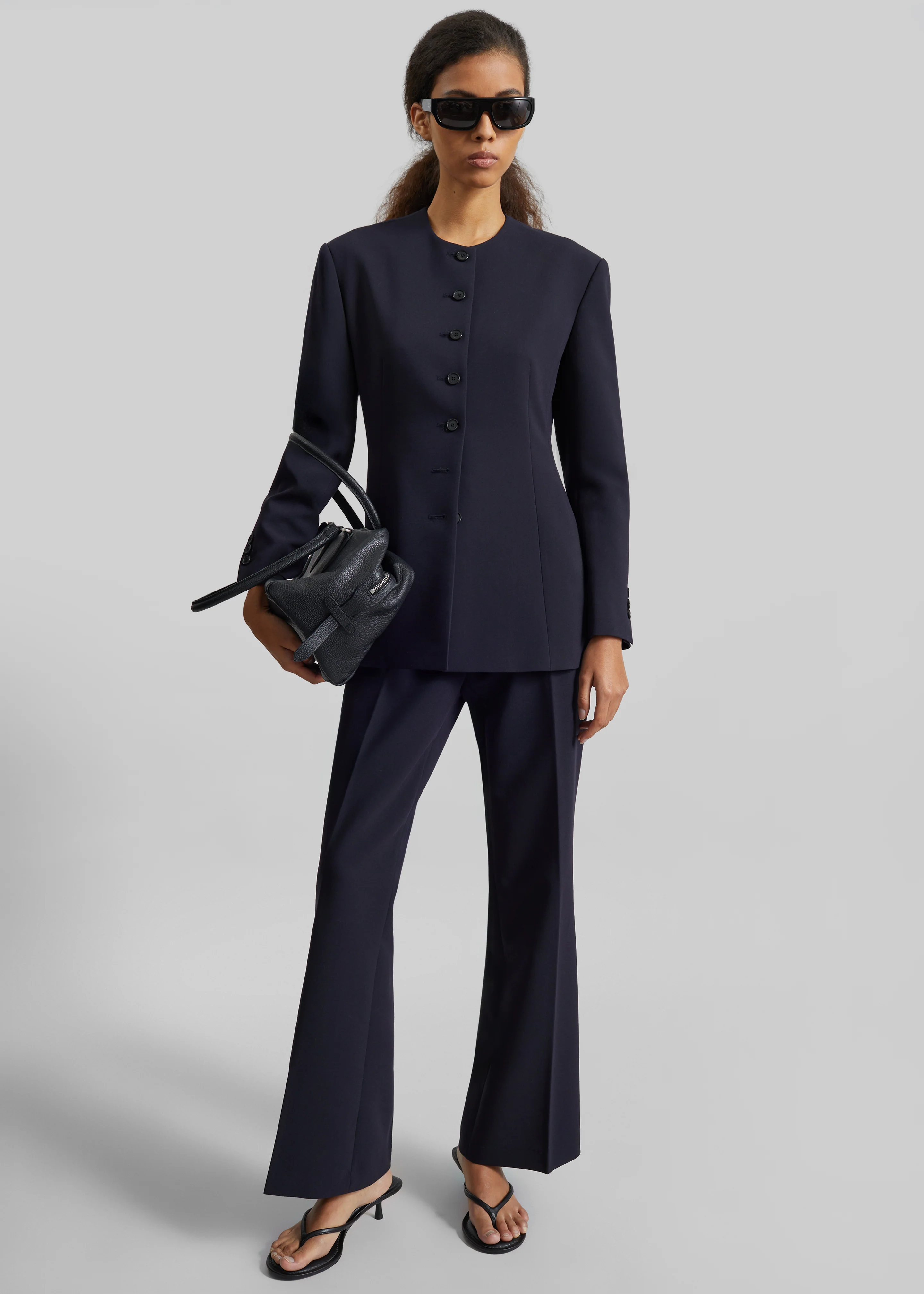 Chesnay Bootcut Pants - Navy - Image 7