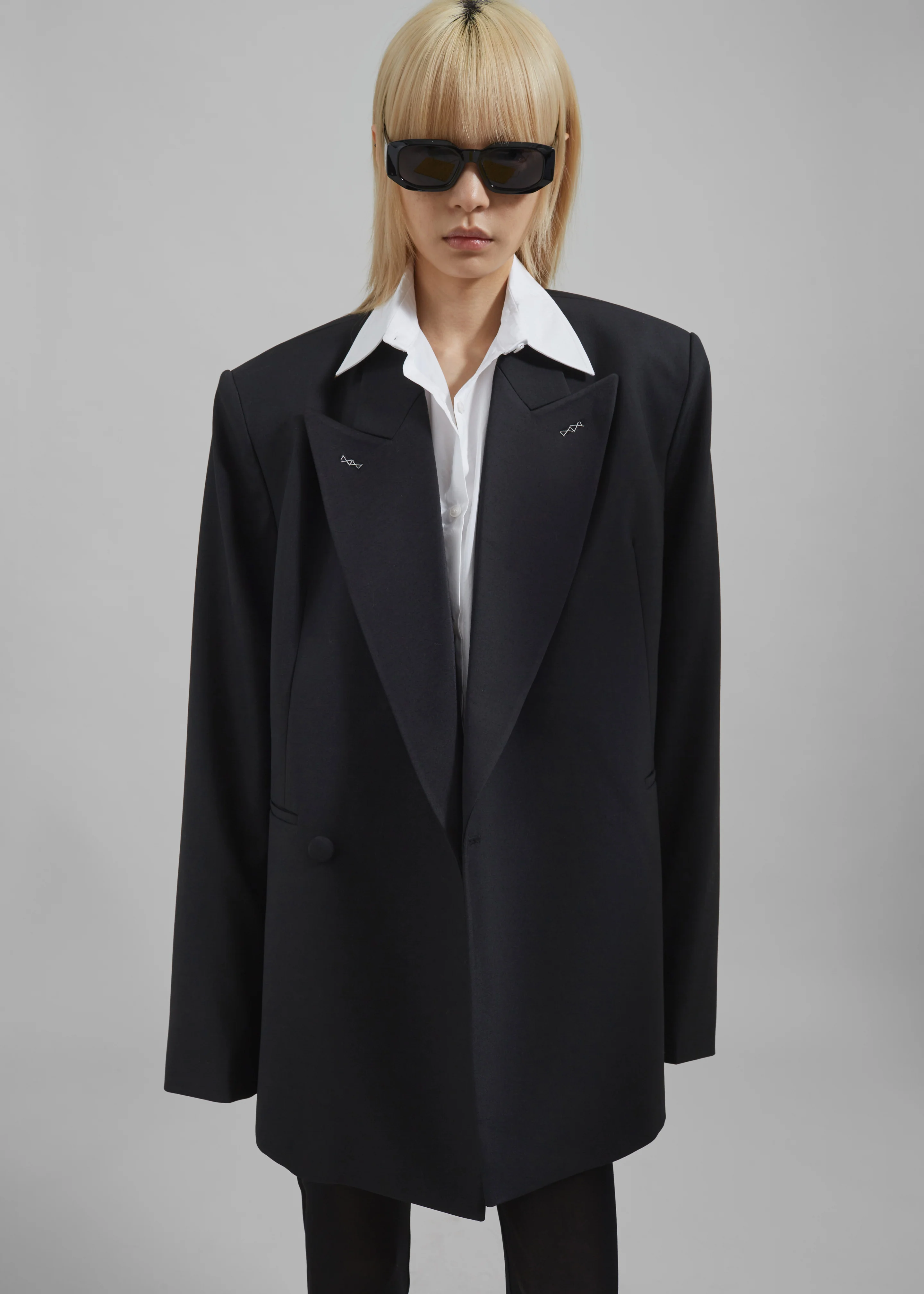 Cheyenne Padded Blazer - Black - Image 10