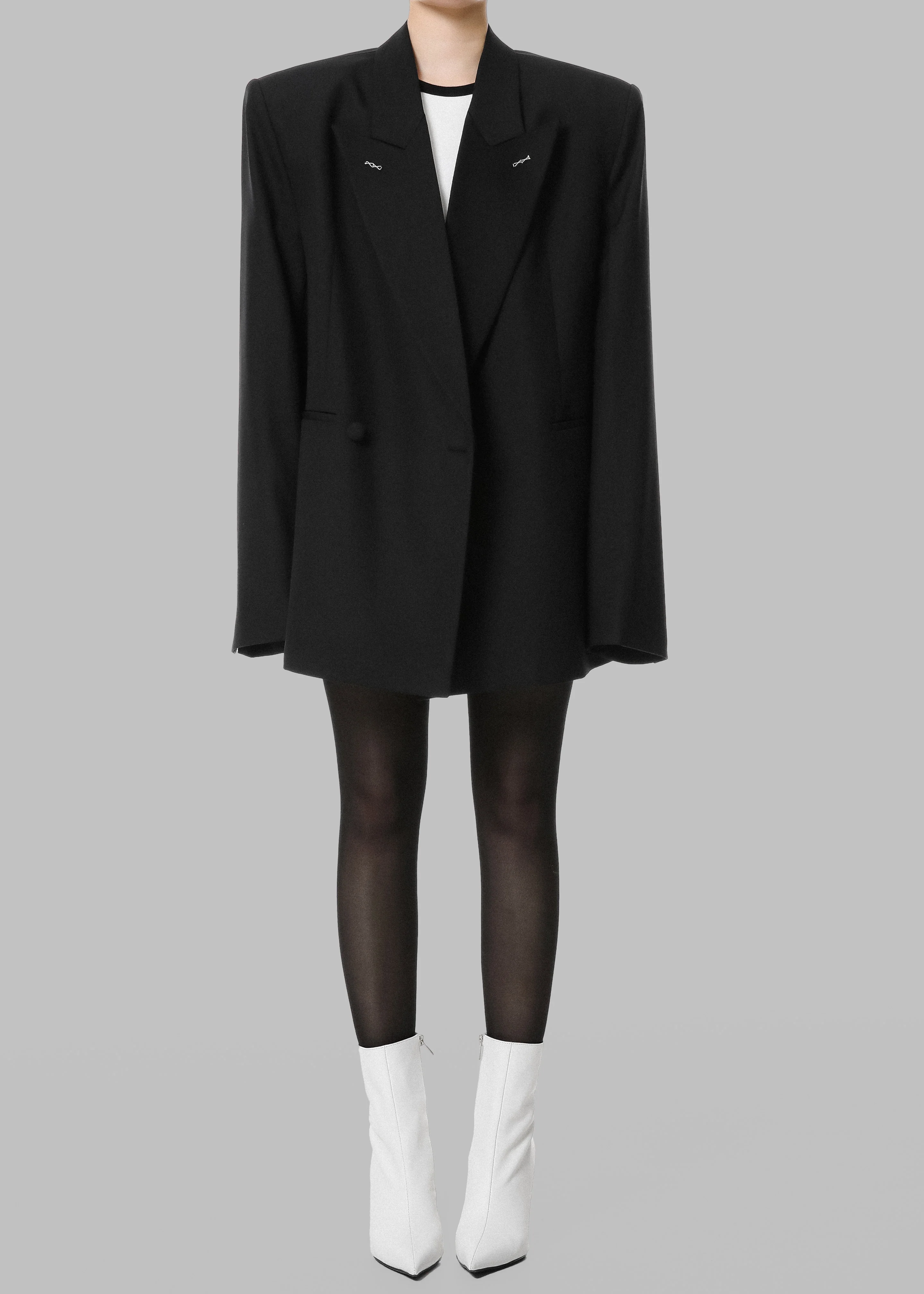 Cheyenne Padded Blazer - Black - Image 11