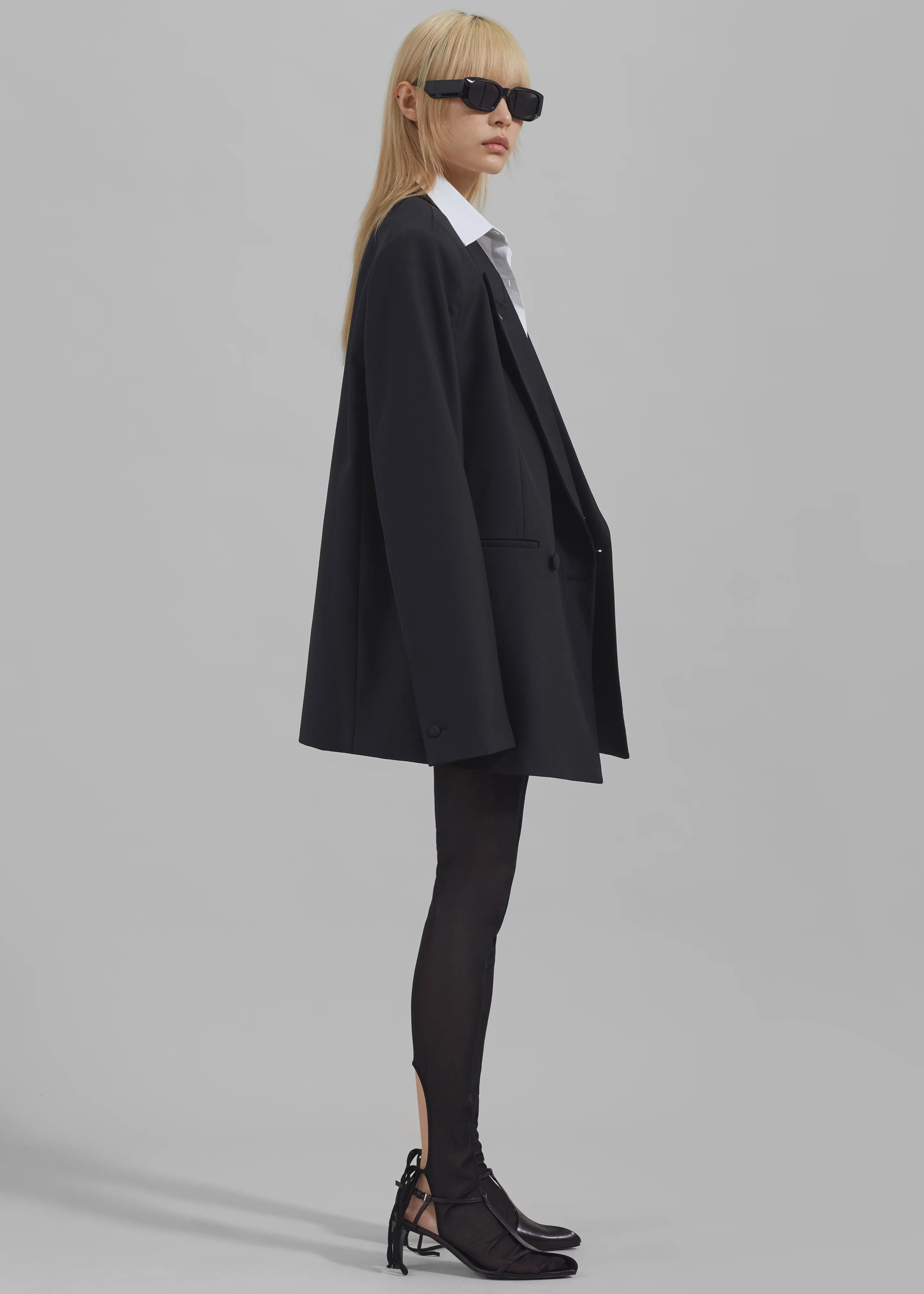 Cheyenne Padded Blazer - Black - Image 12