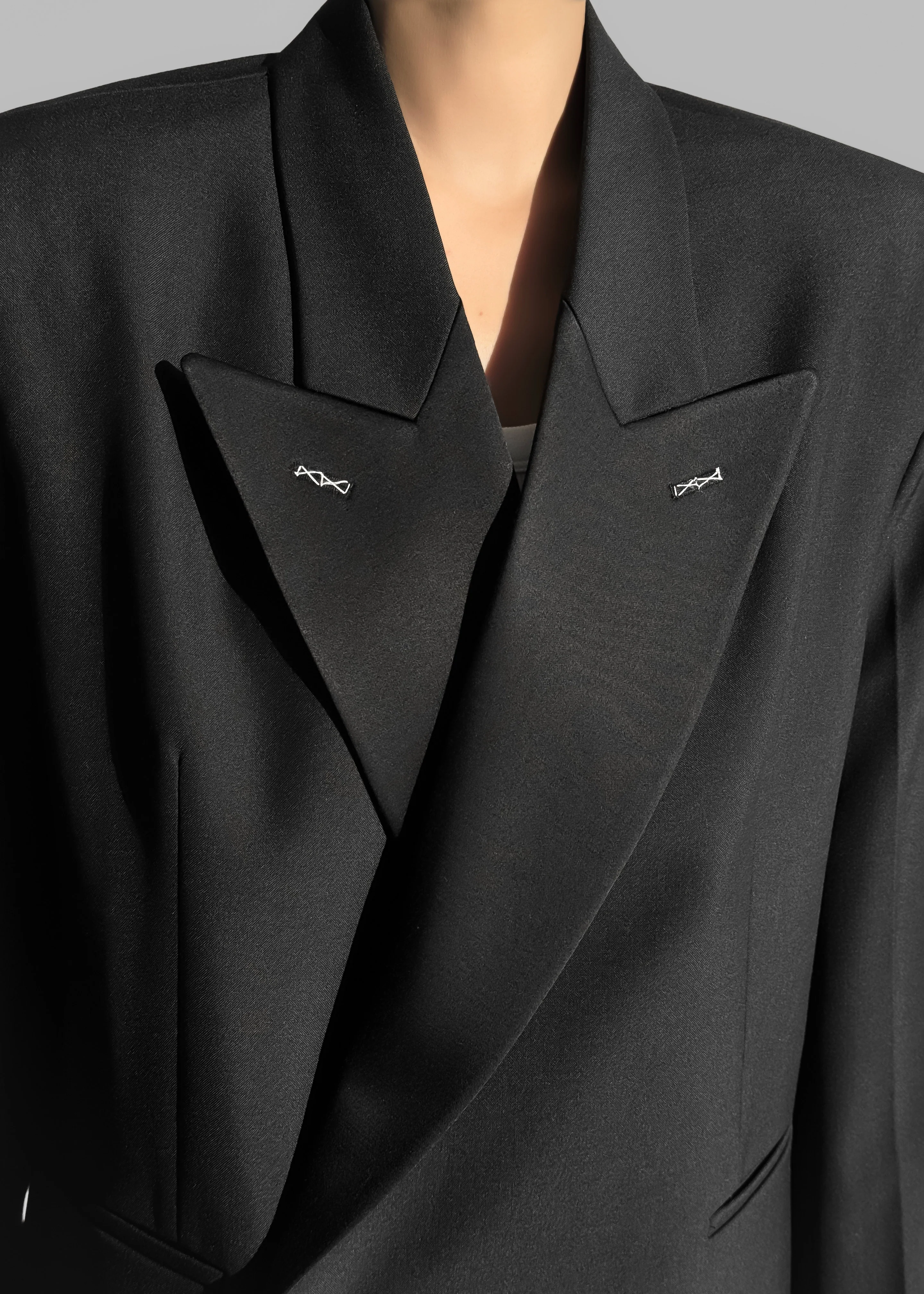 Cheyenne Padded Blazer - Black - Image 3
