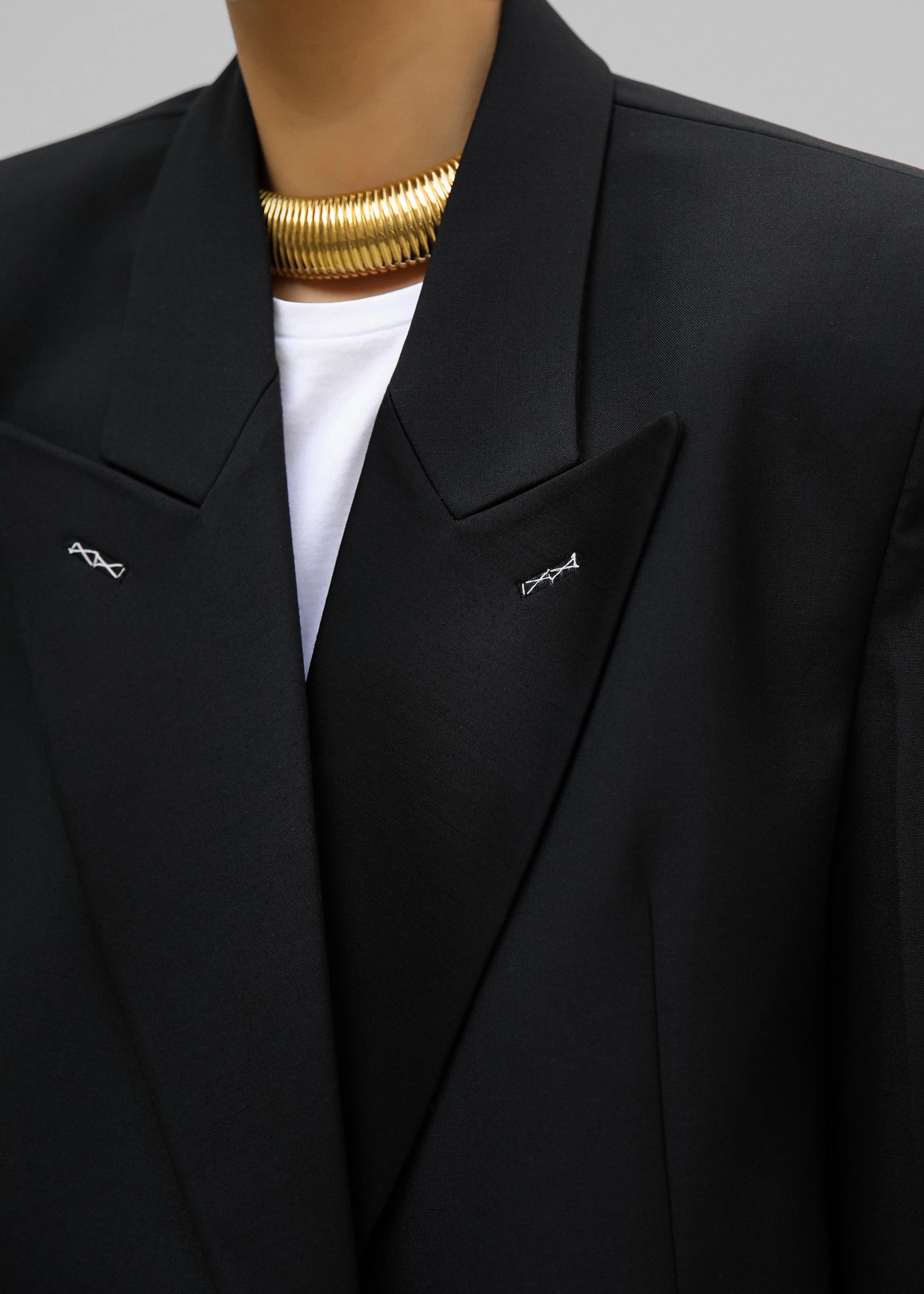 Cheyenne Padded Blazer - Black - Image 8