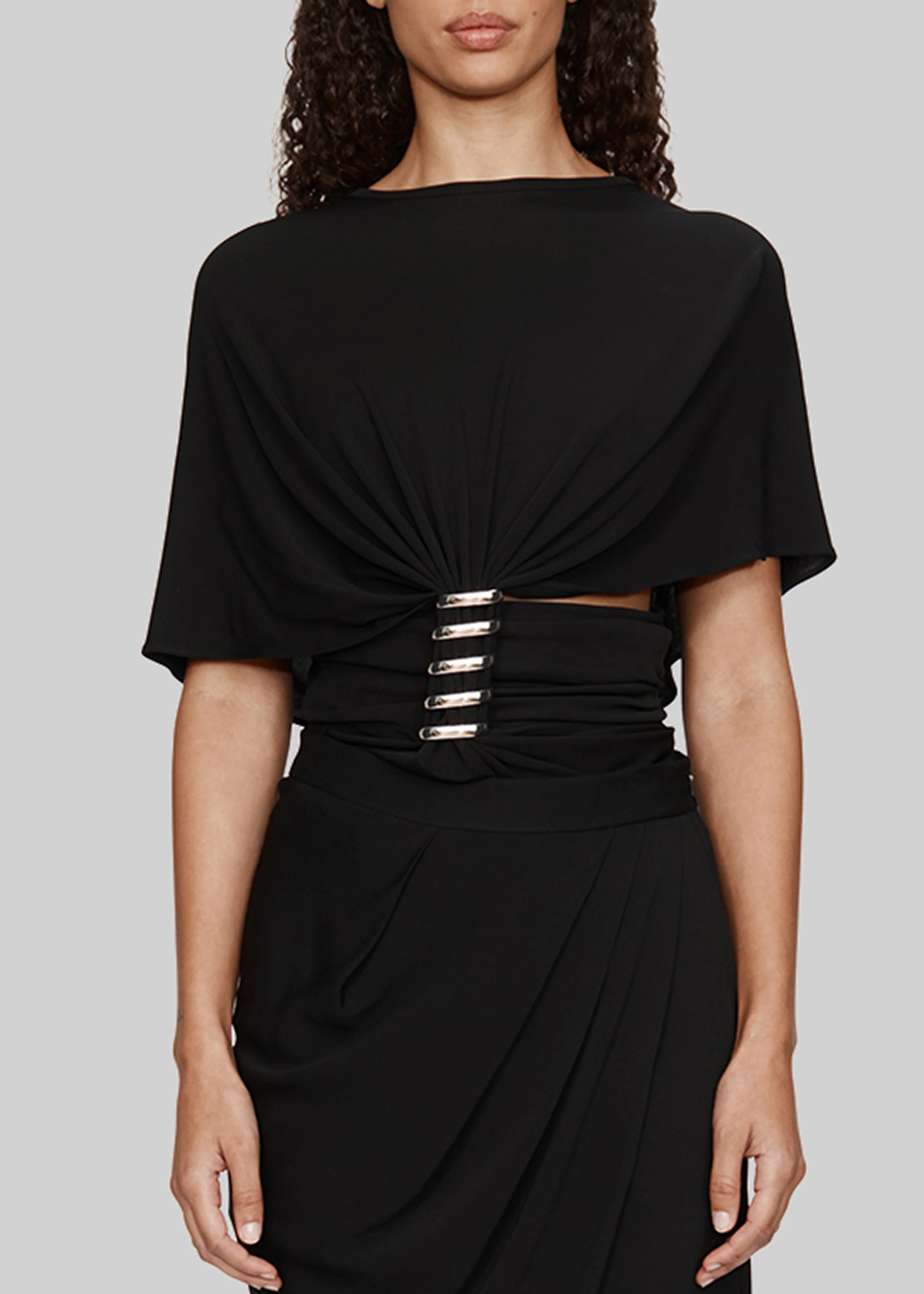 Christopher Esber Coiled Jersey Tee - Black - Image 3